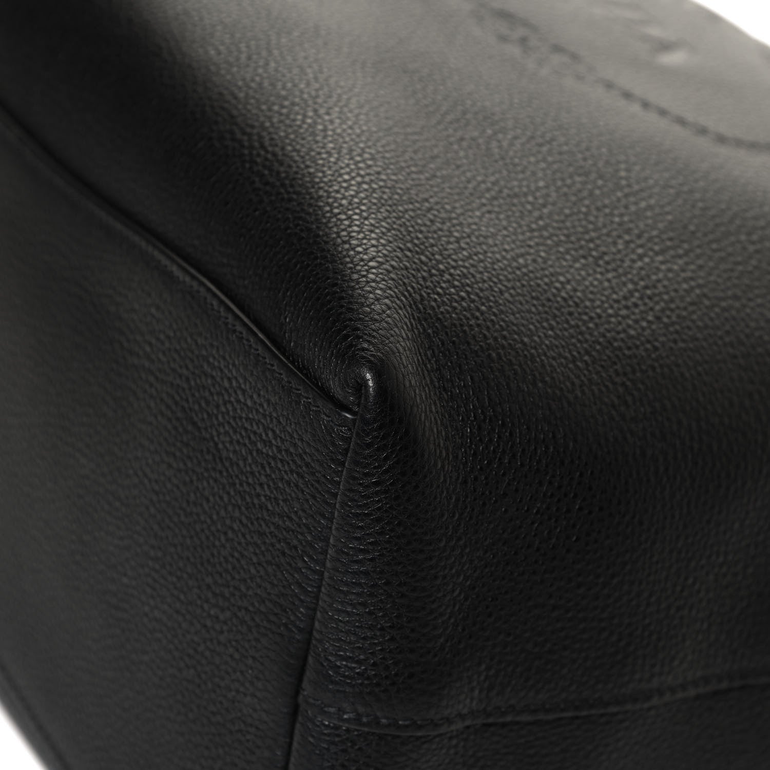 Prada Vitello Phenix Embossed Logo Hobo Black 10 of 12