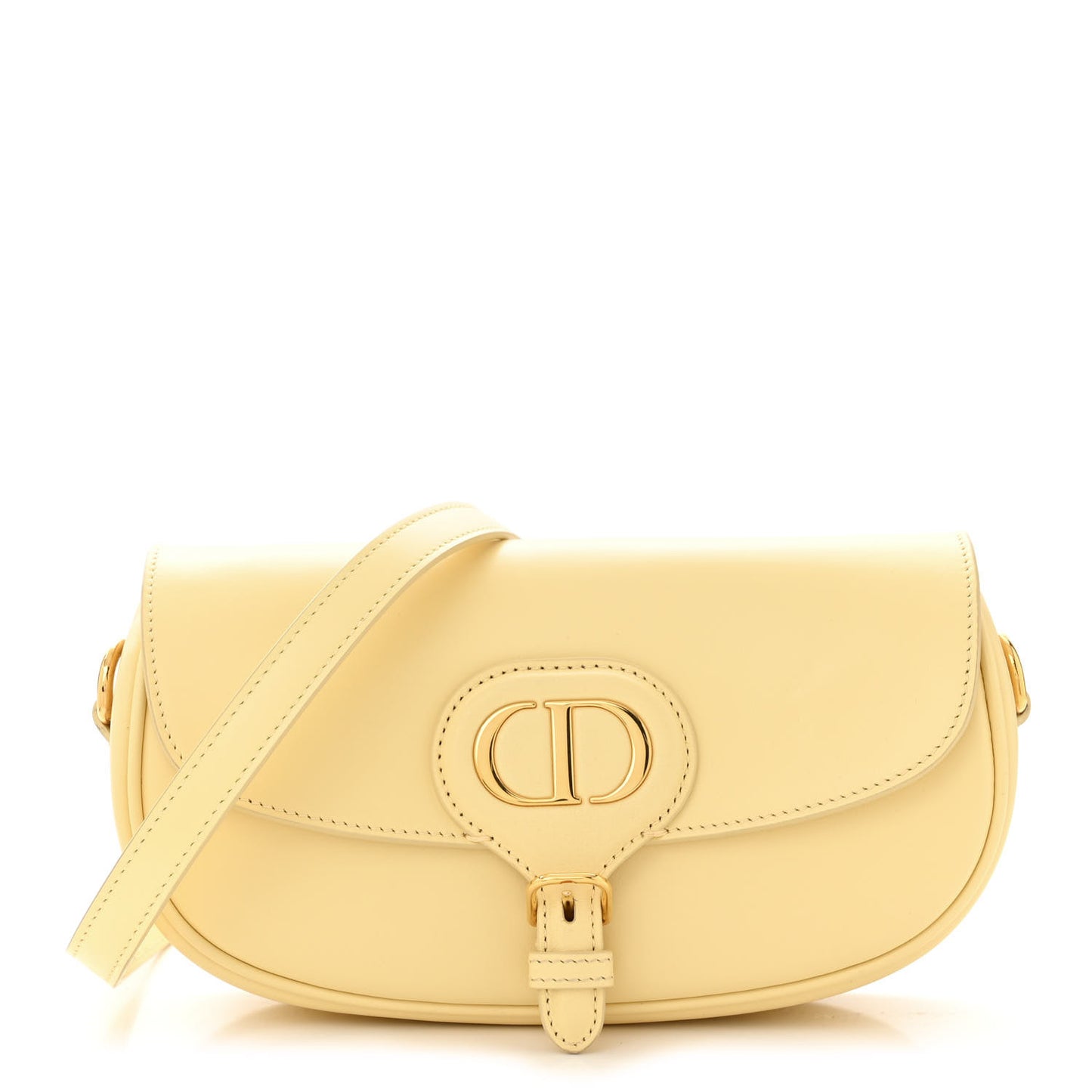 Box Calfskin East West Bobby Bag Soft Yellow