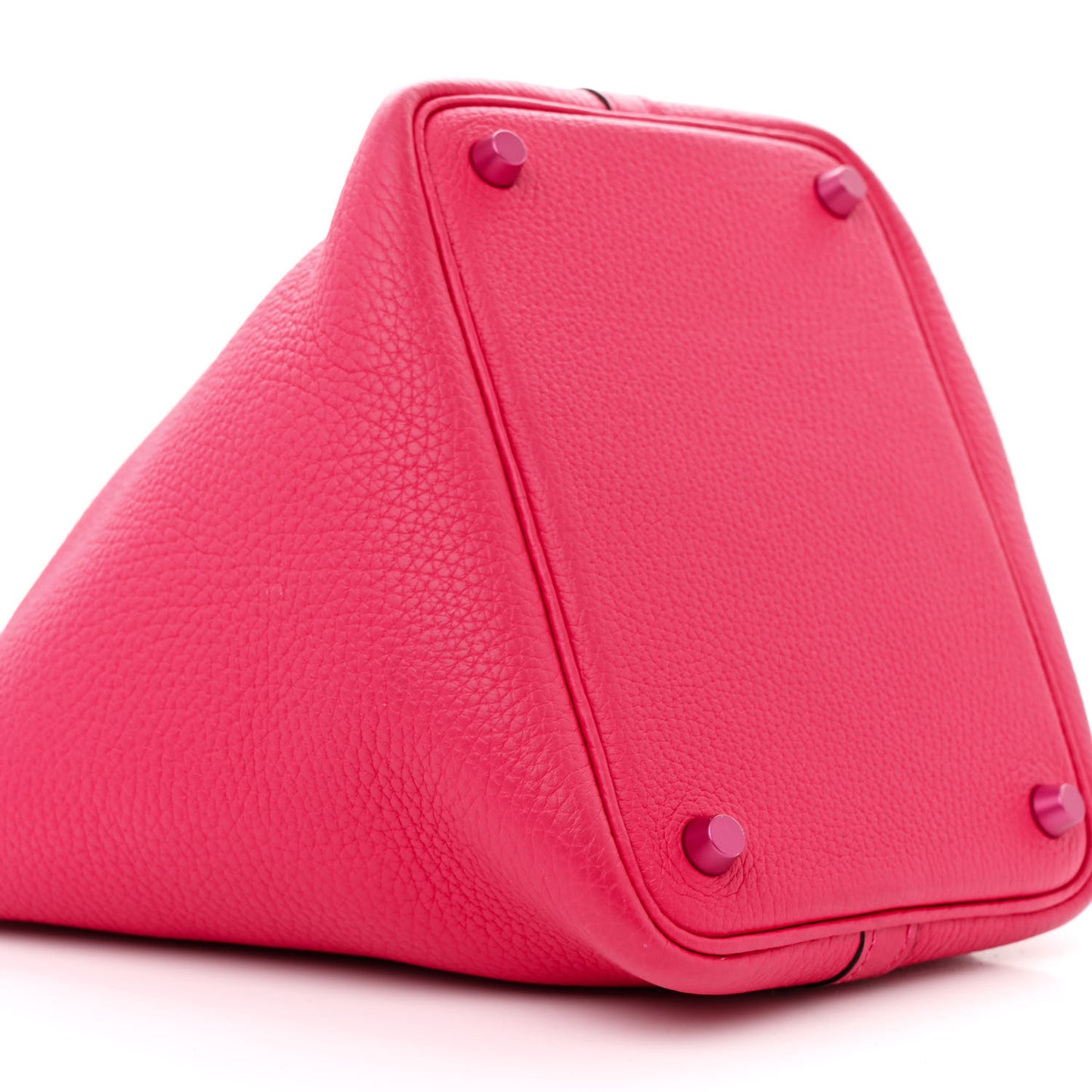 Taurillon Clemence Monochrome Picotin Lock 18 PM Rose Mexico