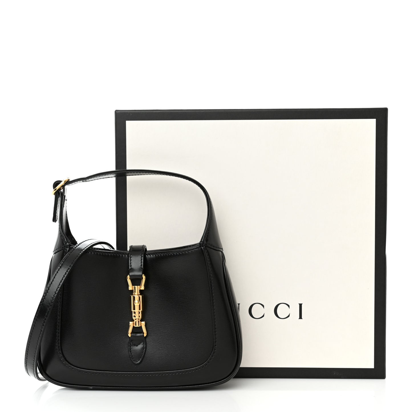 Boarded Dyana Lux Calfskin Mini Jackie 1961 Hobo Black