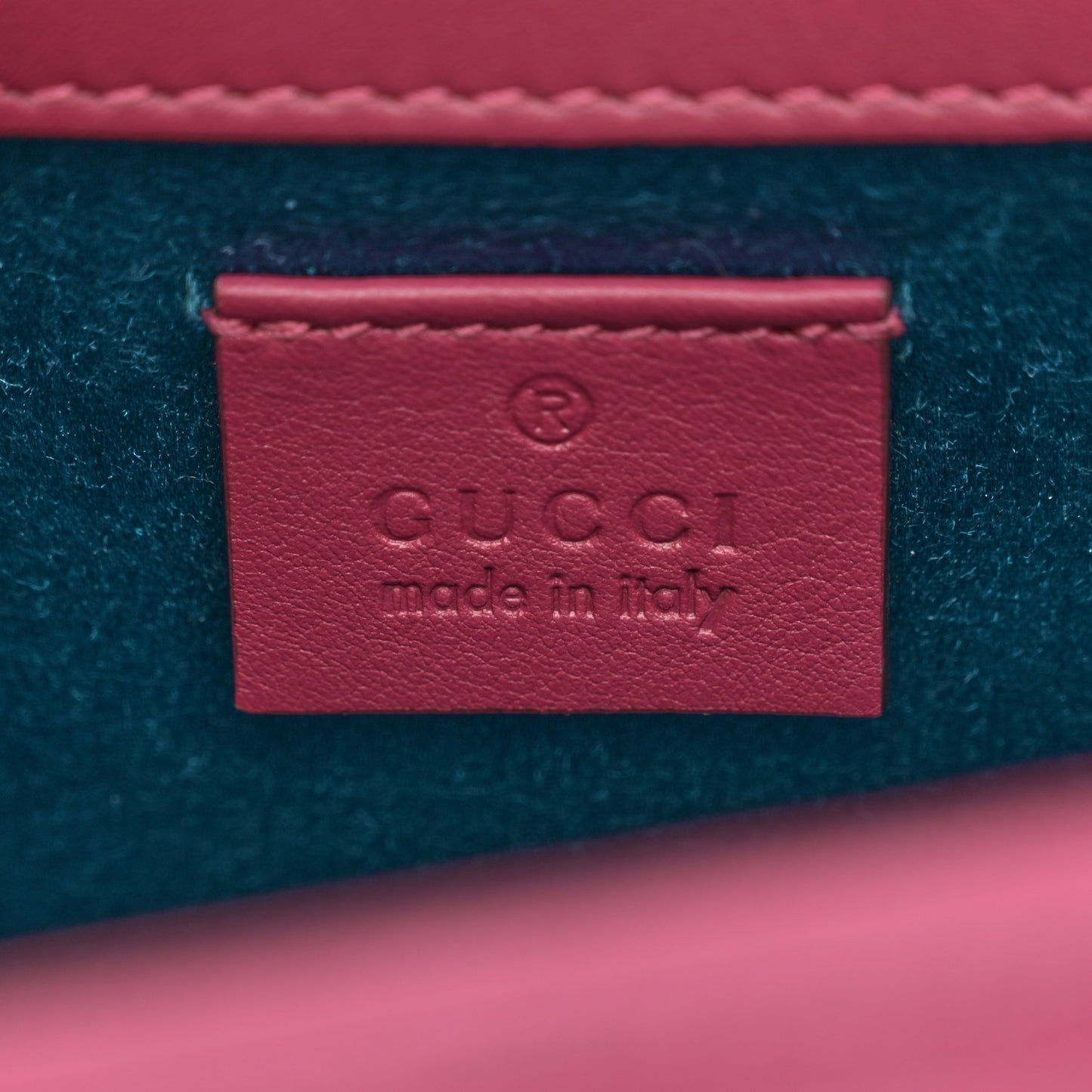 Velvet Crystal Square G Shoulder Bag Light Raspberry Rose