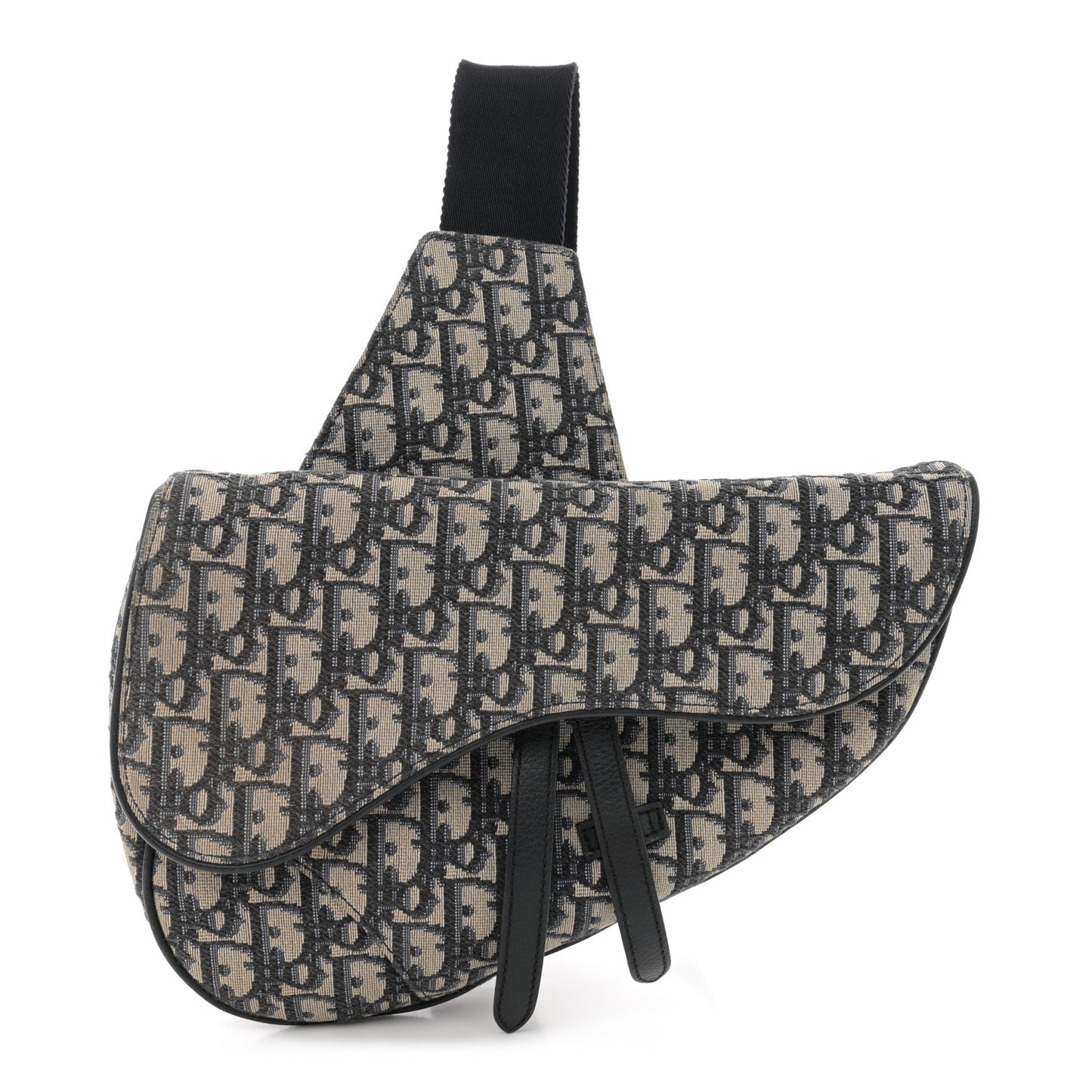 Oblique Mens Saddle Bag Blue