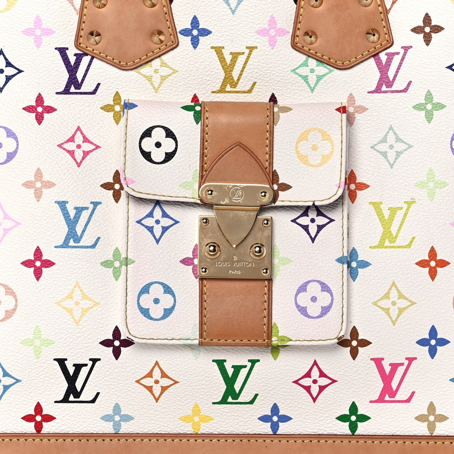 Monogram Multicolor Alma GM White
