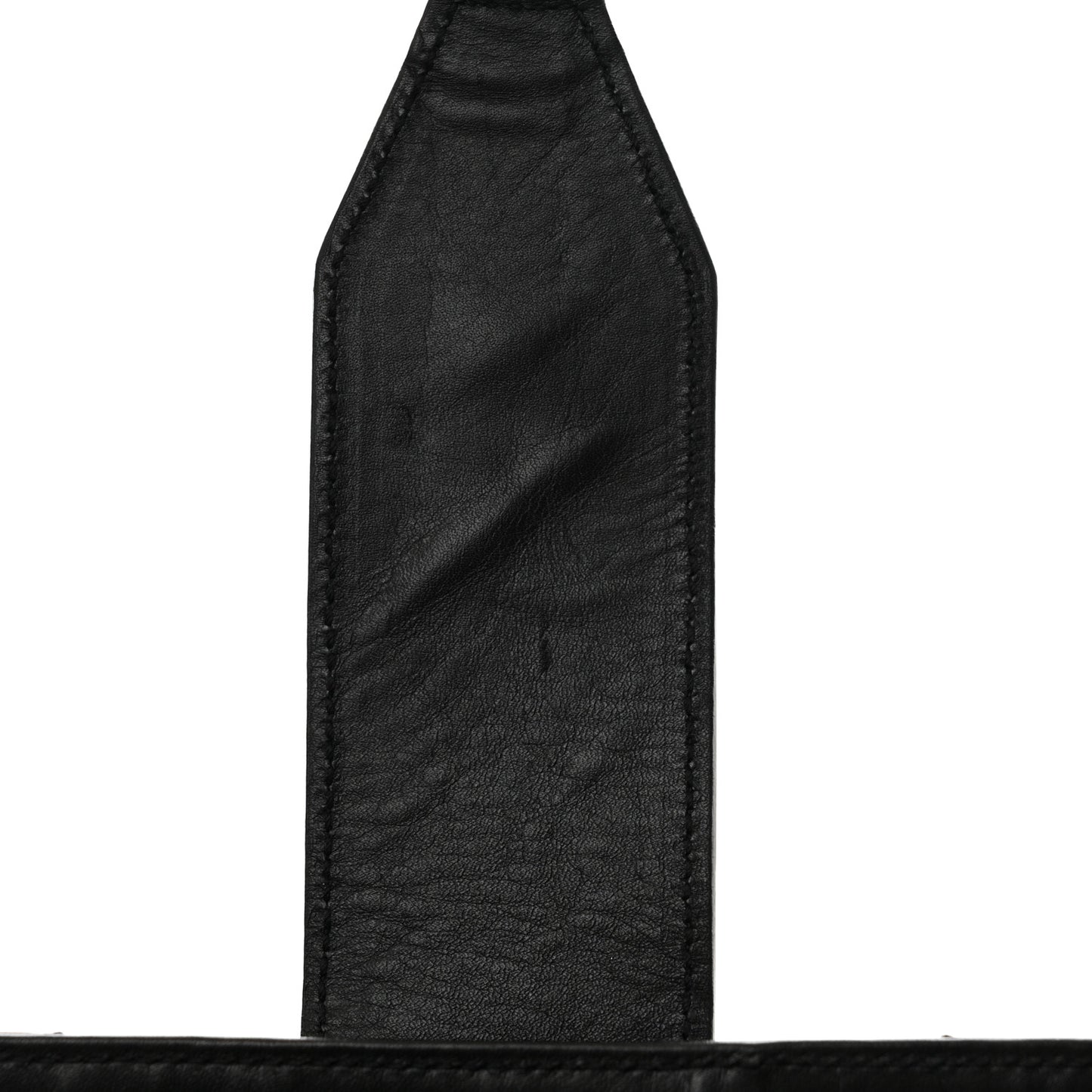 Lambskin Matelasse Chevron Monogram Shopping Bag Black