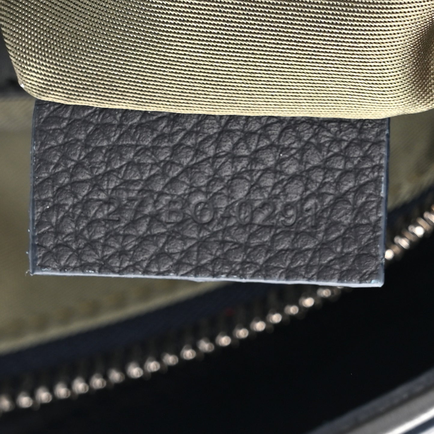 X SACAI Grained Calfskin Technical Fabric Mens Saddle Bag Olive Navy Blue
