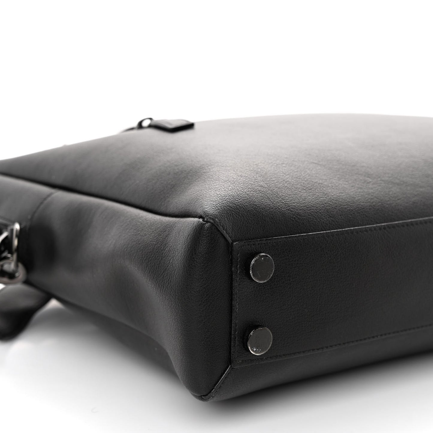 Calfskin Bold Briefcase Black