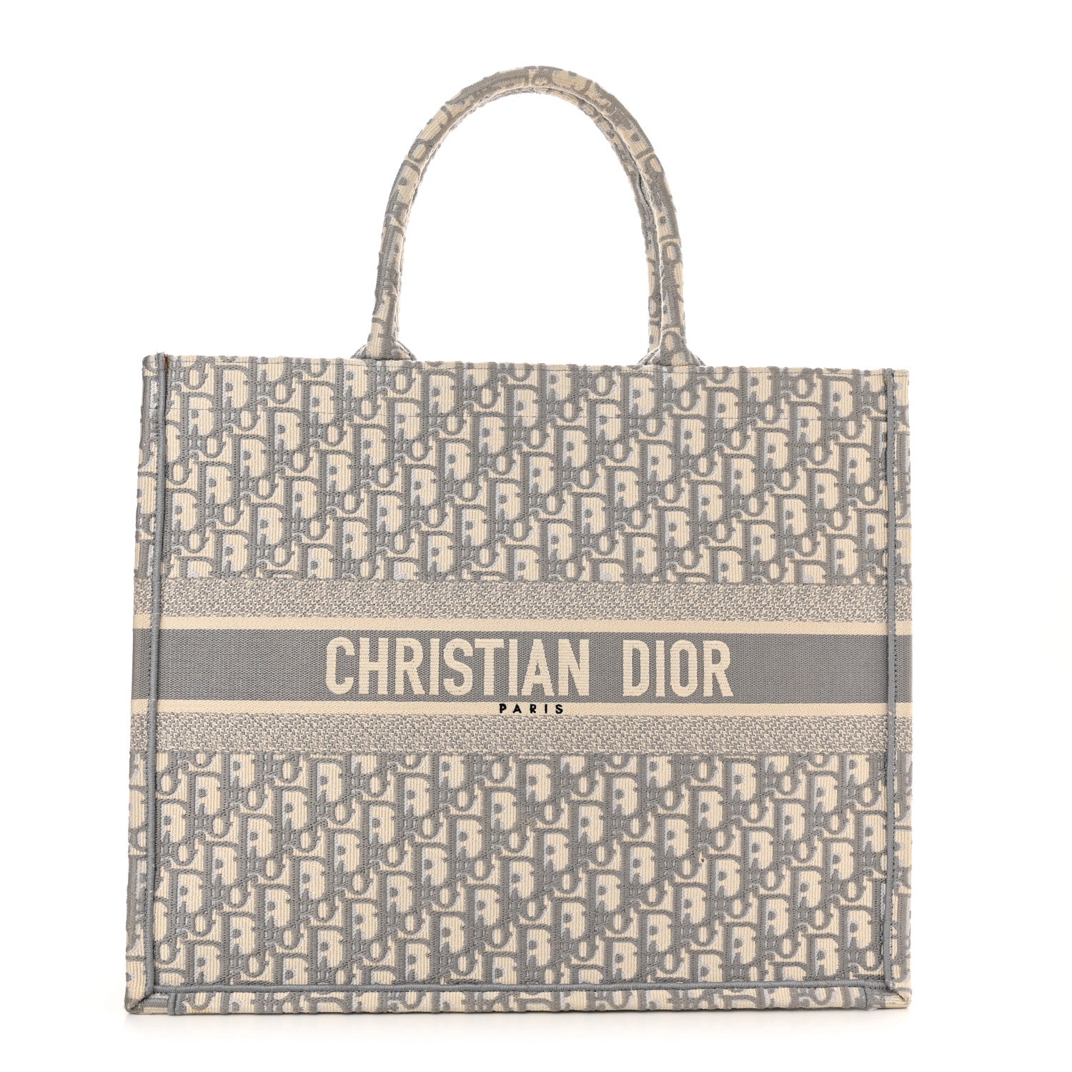 Christian Dior Oblique Large Book Tote Grey 1 of 12