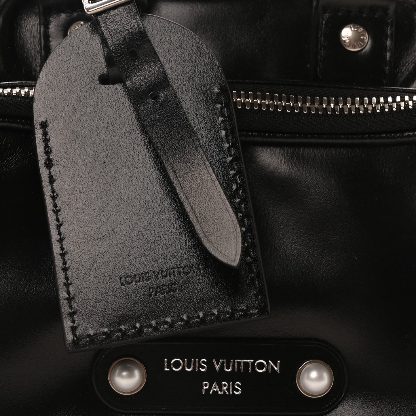 Calfskin Cargo Keepall Bandouliere 25 Black