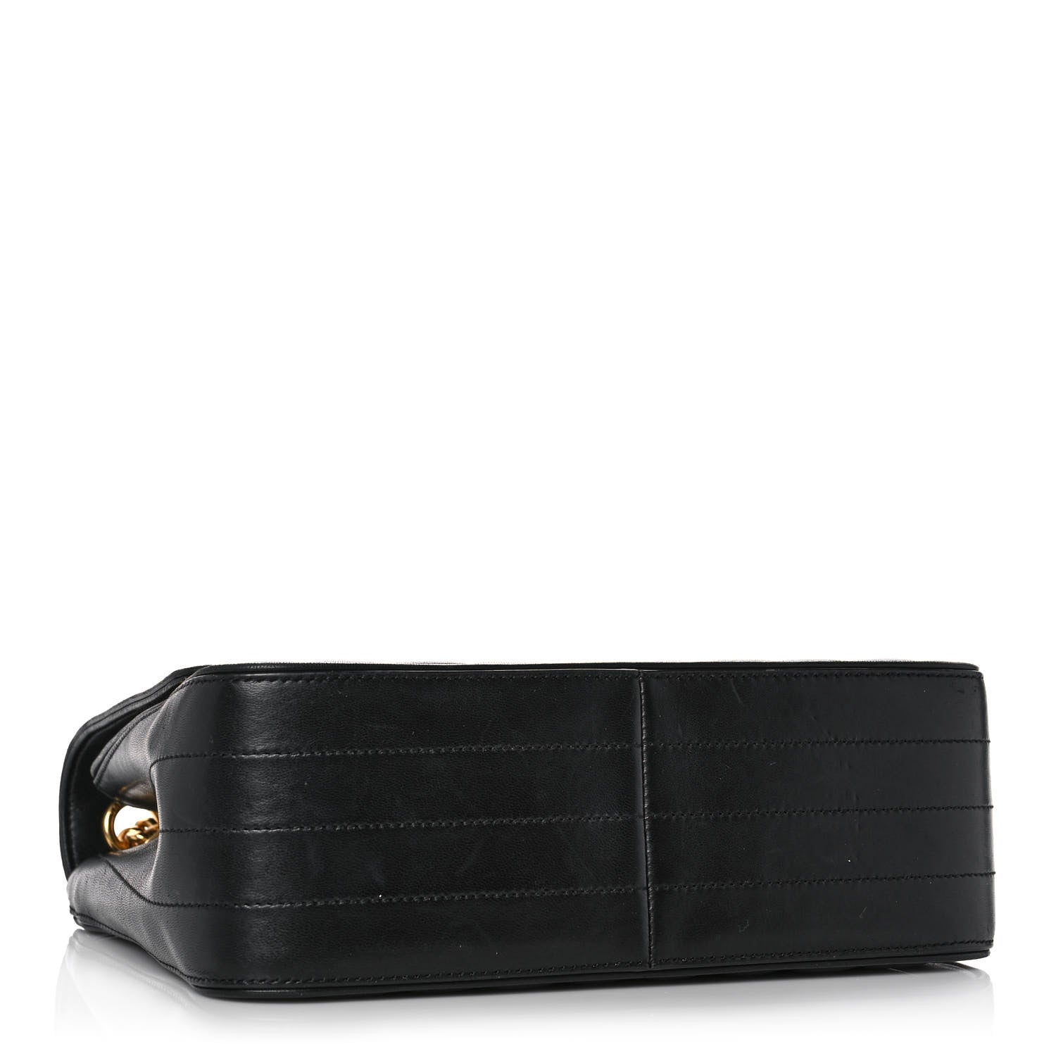 Saint Laurent Lambskin Matelasse Monogram Large Vicky Chain Bag Black 4 of 14