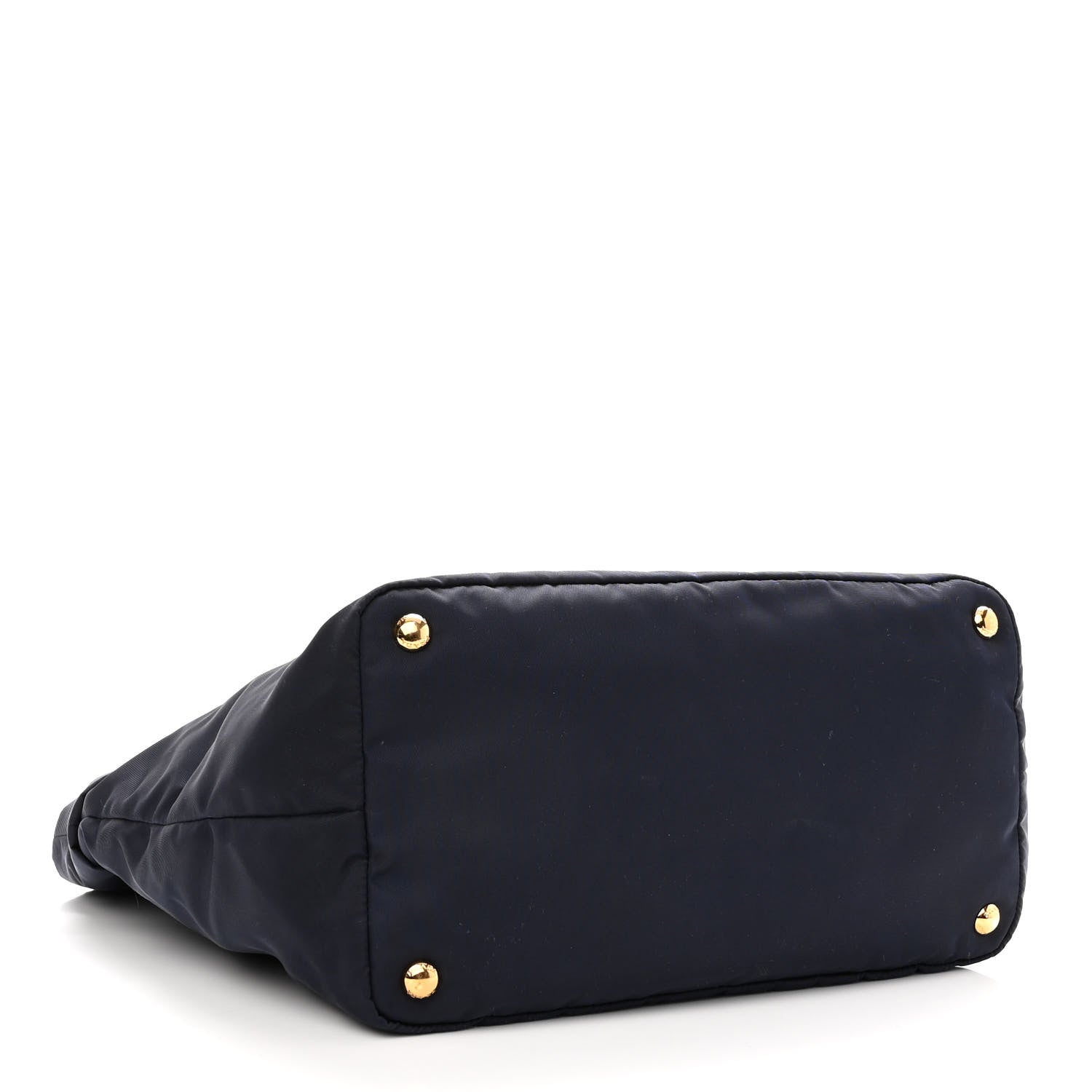 Prada Tessuto Nylon Saffiano Tote Blue 3 of 8