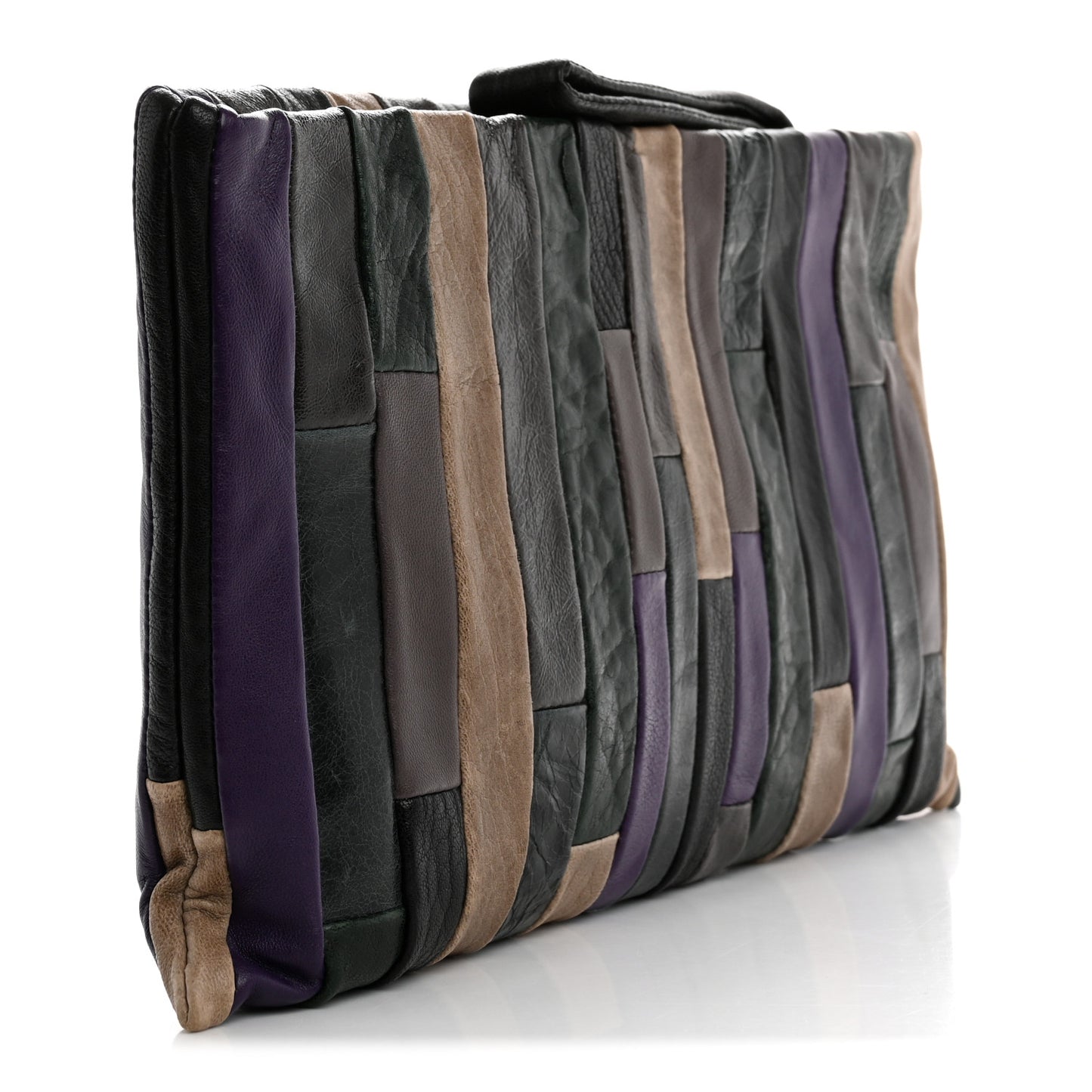 Nappa Patchwork Clutch Multicolor