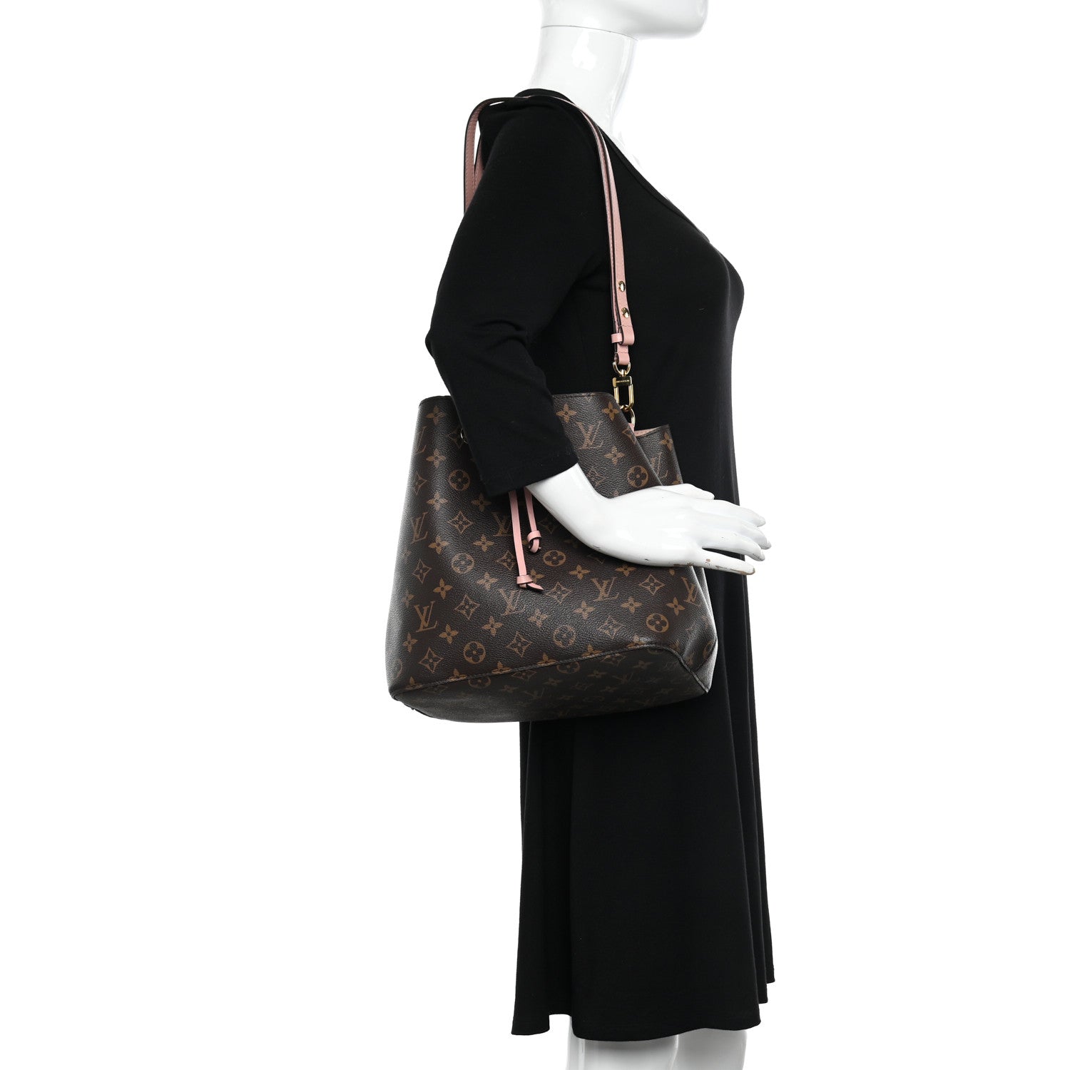 Louis Vuitton Monogram Neonoe MM Rose Poudre 2 of 12