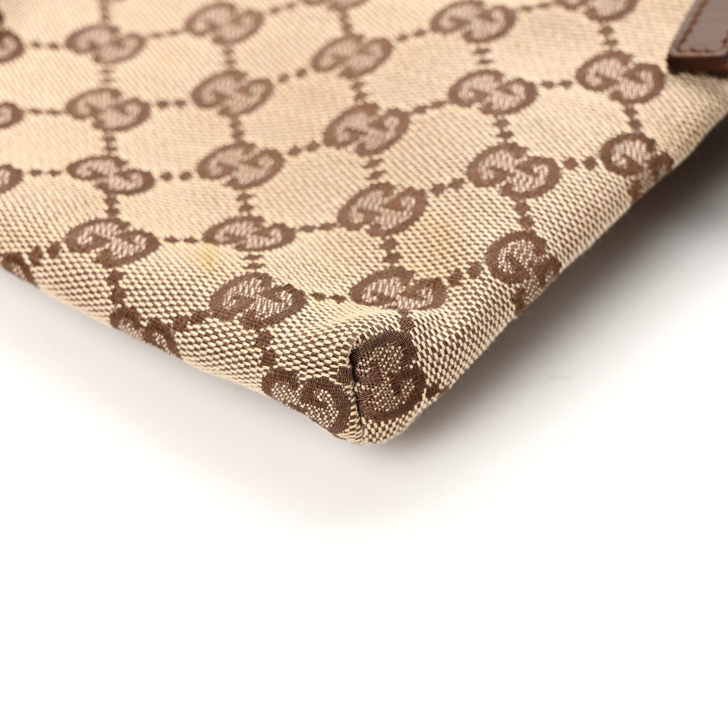 GG Monogram Double Pocket Belt Bag Dark Brown