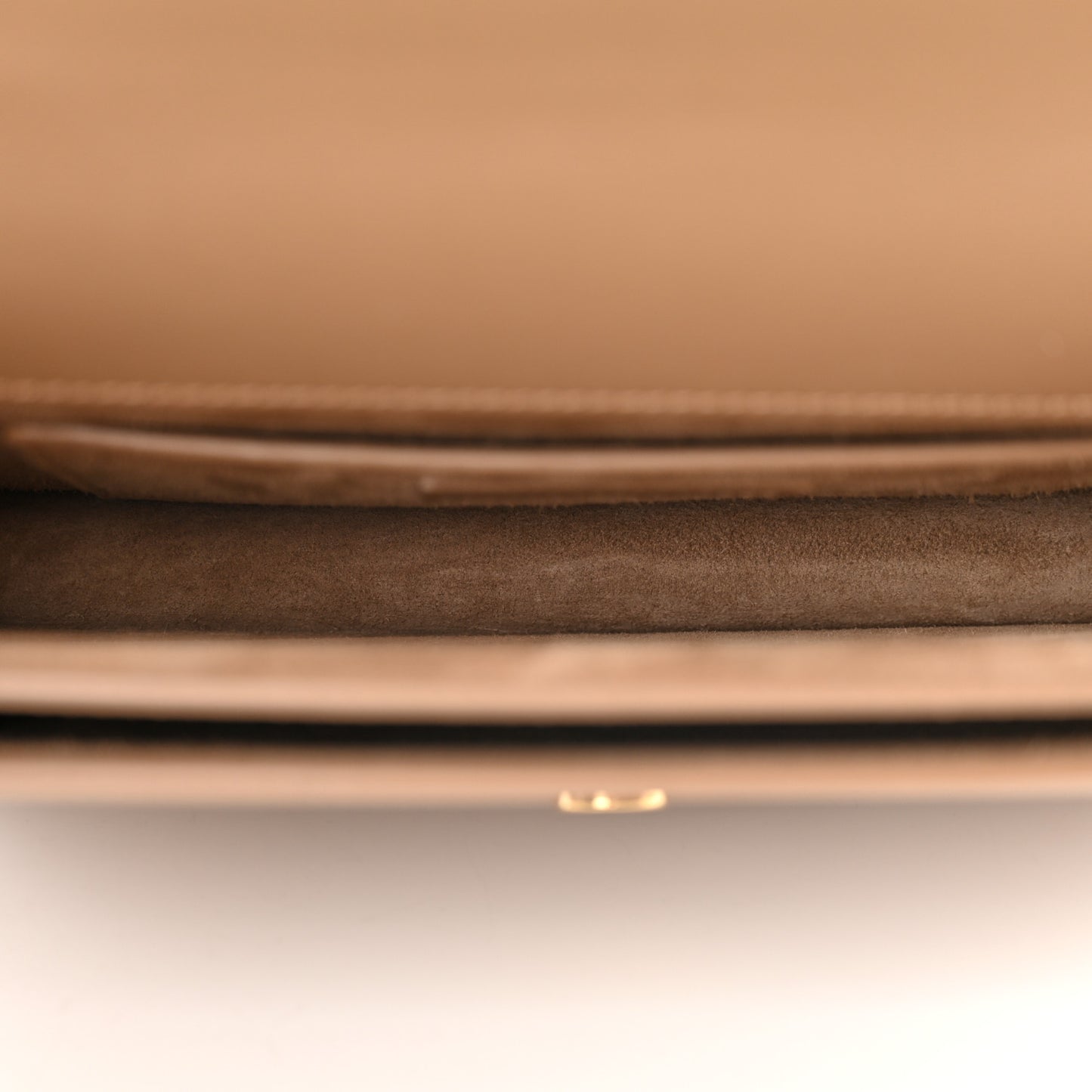Smooth Calfskin Medium Monogram Sunset Satchel Natural Tan