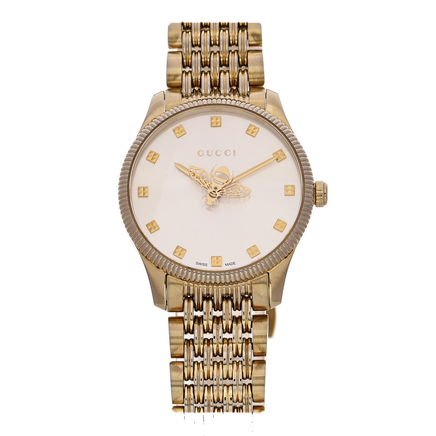 GUCCI Gタイムレス Bee 蜂 ゴールド 29mm レディース腕時計 Gucci Stainless Steel 29mm G-Timeless Bee Quartz Watch Gold