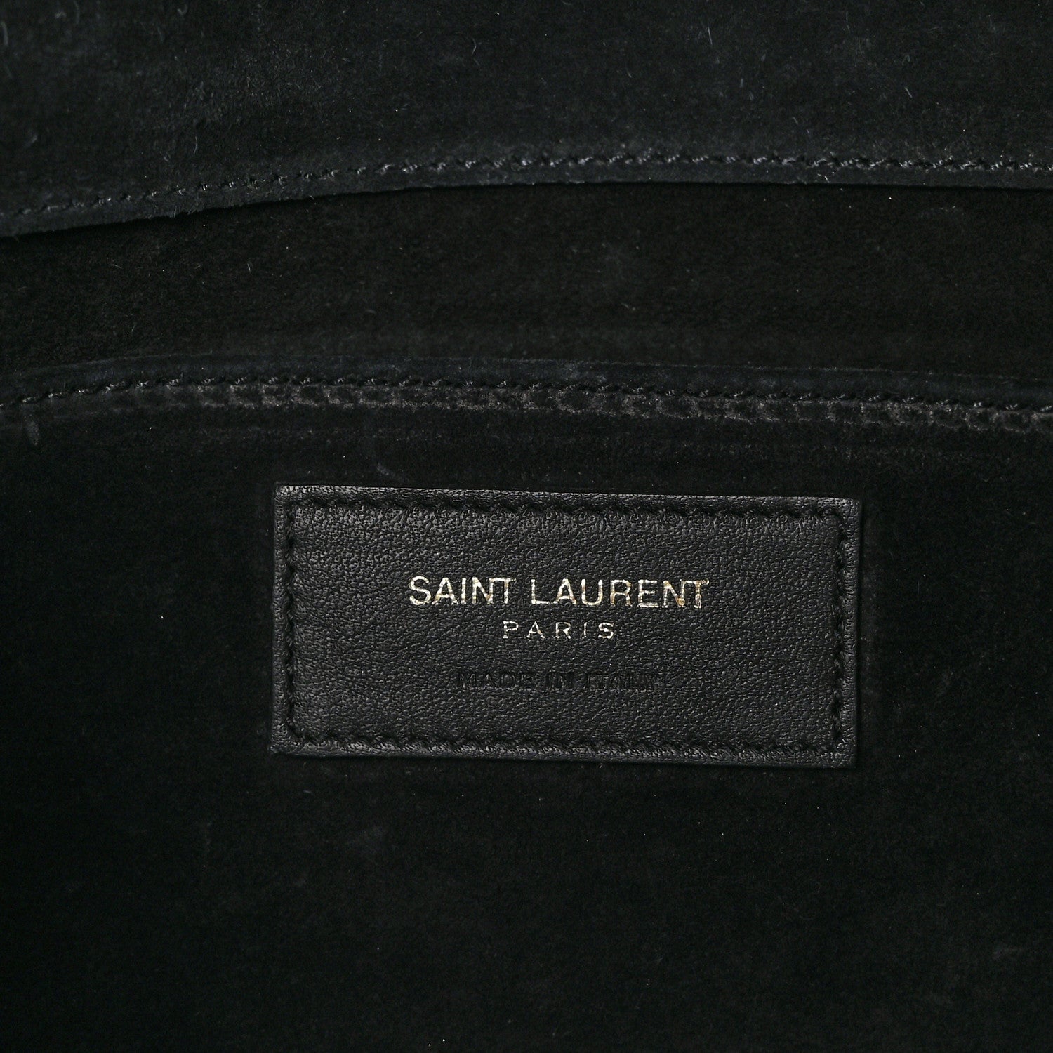Saint Laurent SAINT LAURENT Calfskin Classic Y Ligne Clutch Black 6 of 11