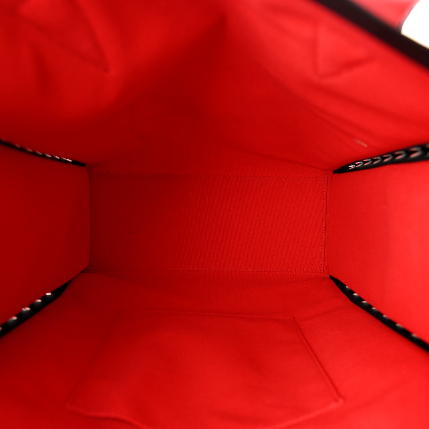 Christian Louboutin Braided Canvas Straw Small Cabalace Shopper Tote Natural Black 5 of 10