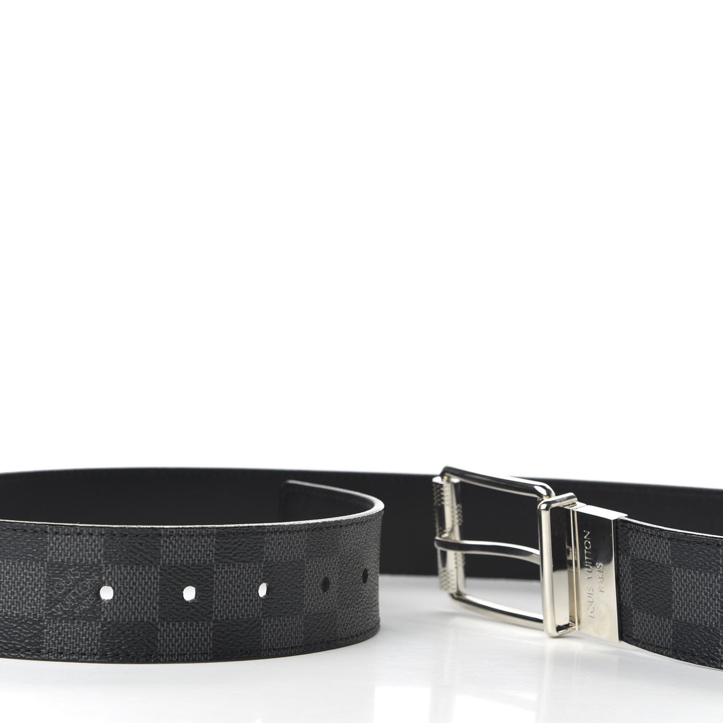 Damier Graphite Calfskin Belt 90 36 Black