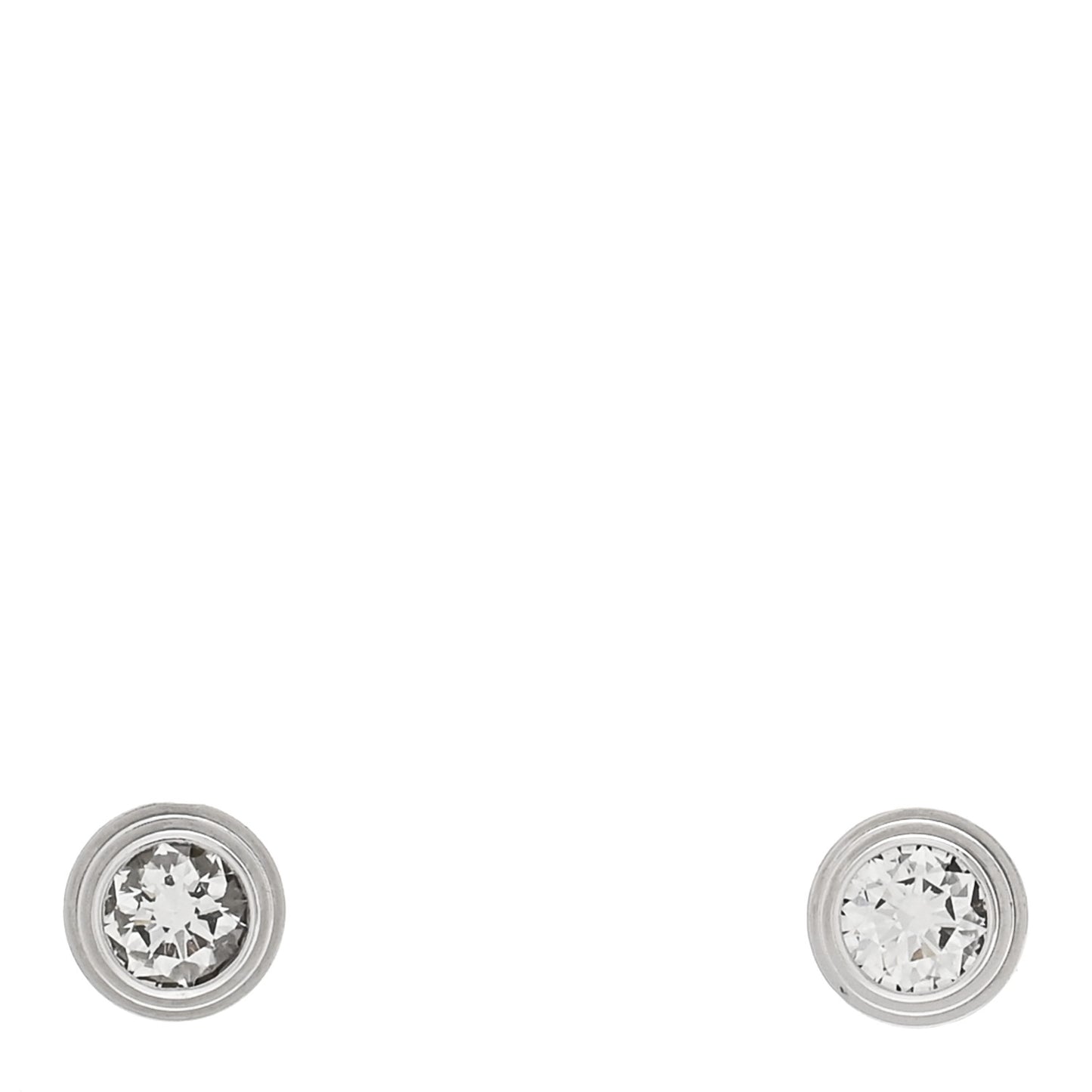 18K White Gold Diamond MM D'Amour Earrings