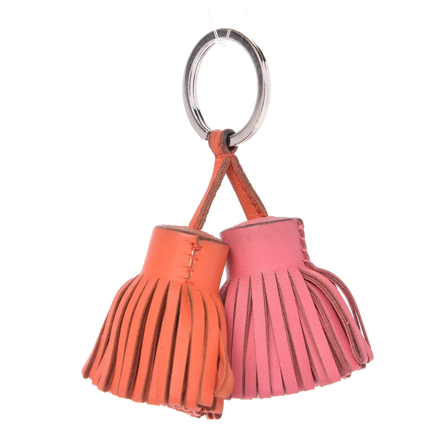 Lambskin Carmen Uno-Dos Key Holder Rose Azalee Cornaline