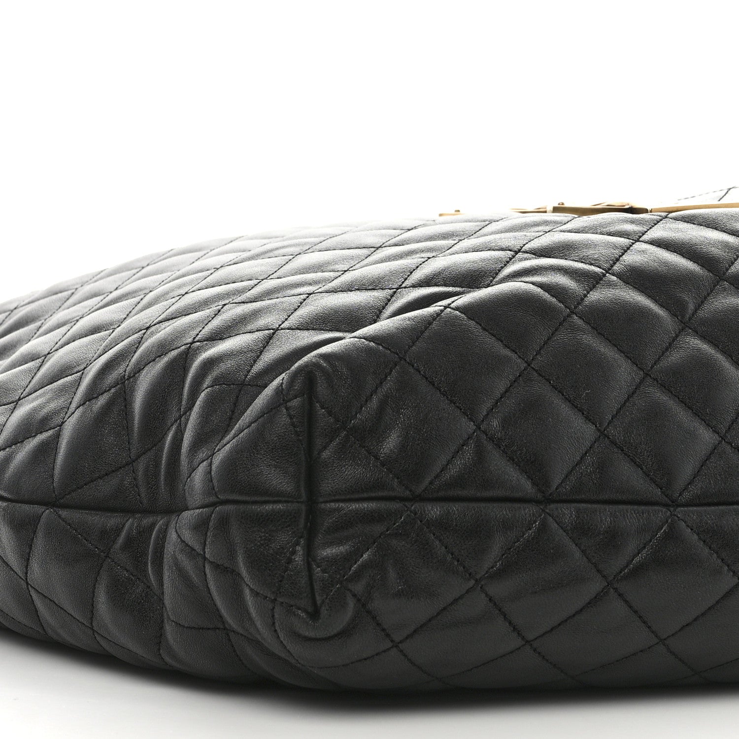 Saint Laurent Lambskin Quilted Maxi Icare Shopping Tote Black 11 of 12