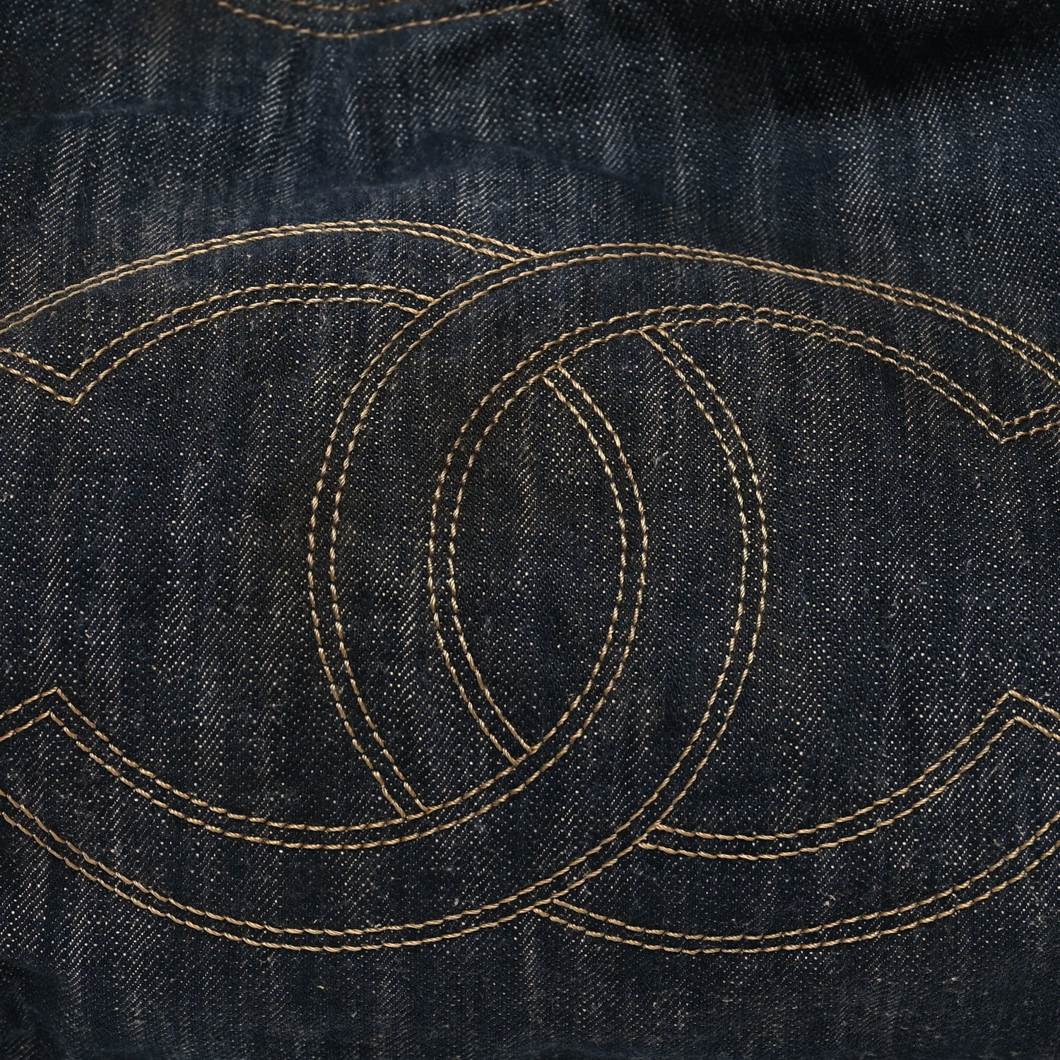 Chanel Denim XL Coco Cabas Tote Blue 9 of 16