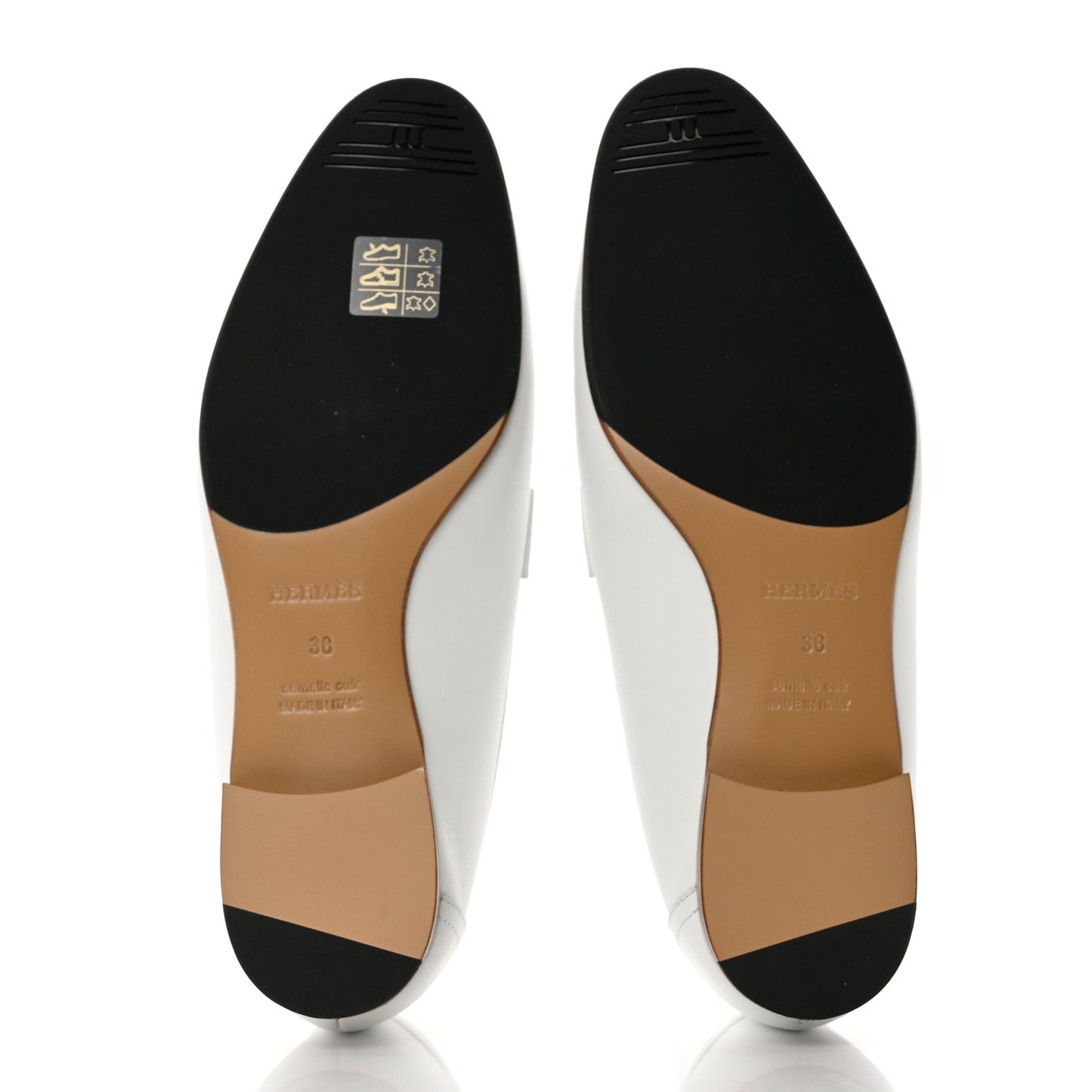 Goatskin Womens Royal Loafers 38 Multicolor White