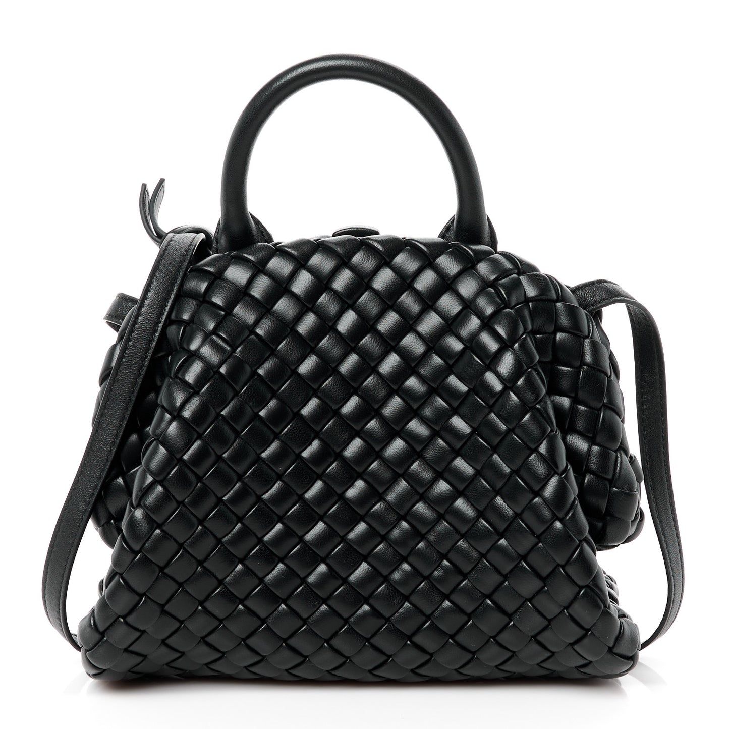 Nappa Intrecciato Small Padded The Handle Black