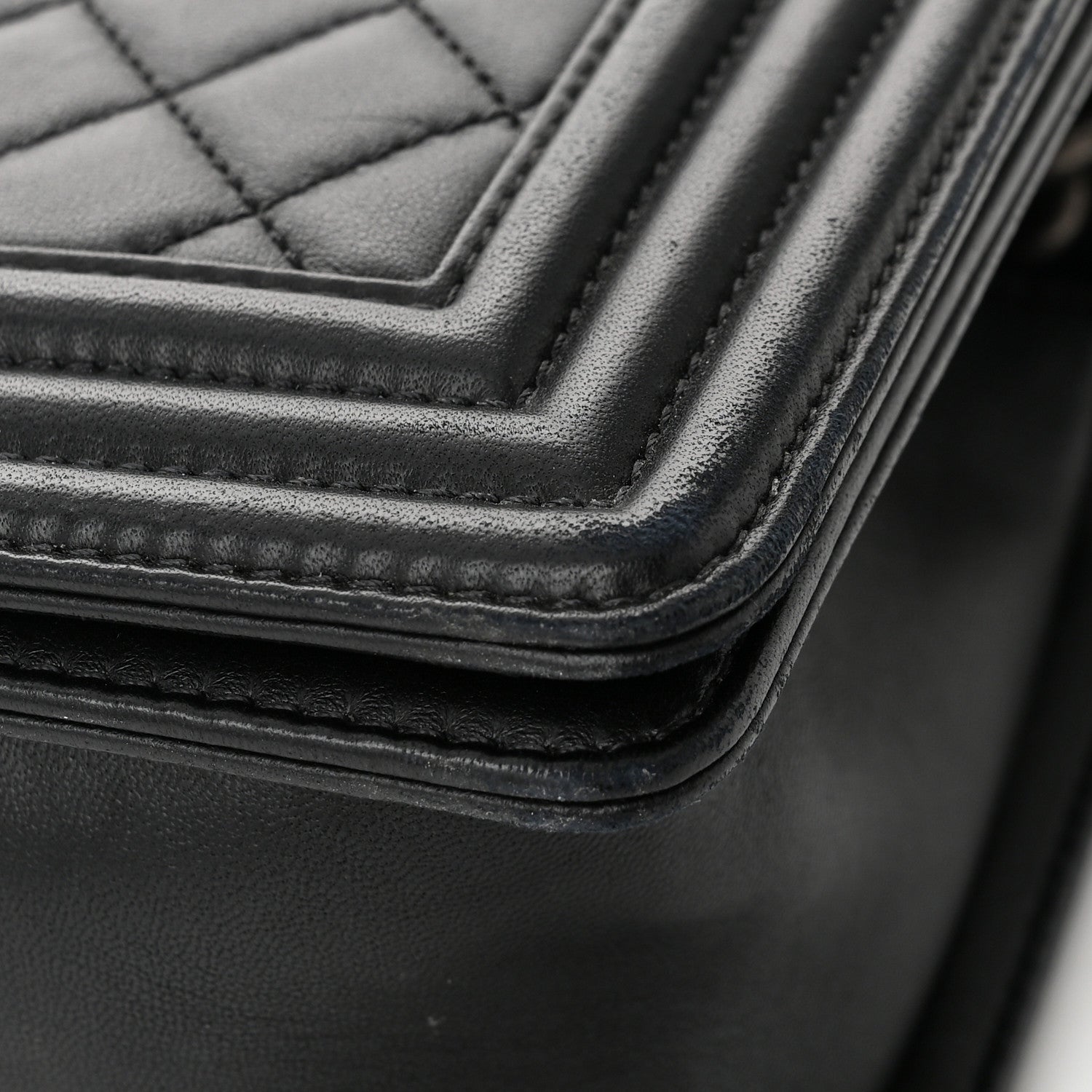 Chanel Lambskin Quilted Medium Boy Flap Black 11 of 11