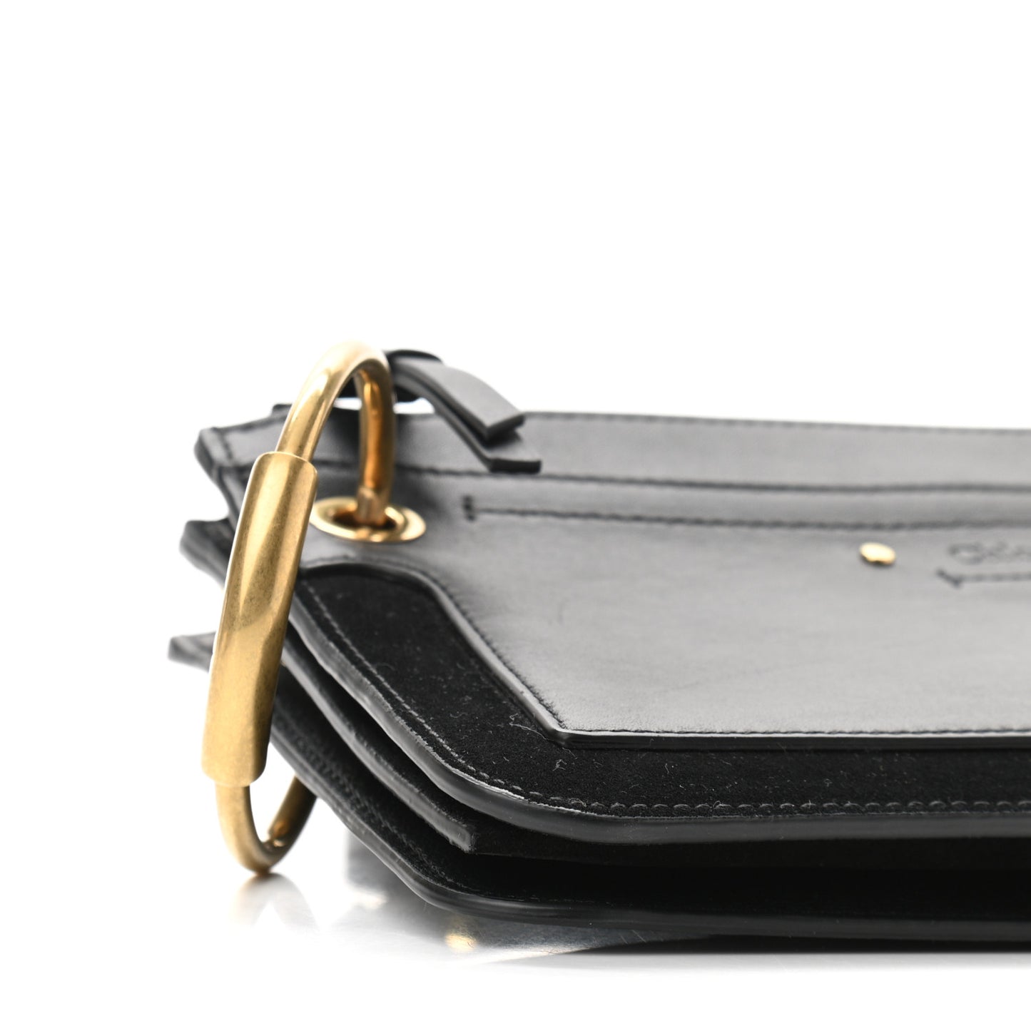 Calfskin Suede Small Roy Bag Black