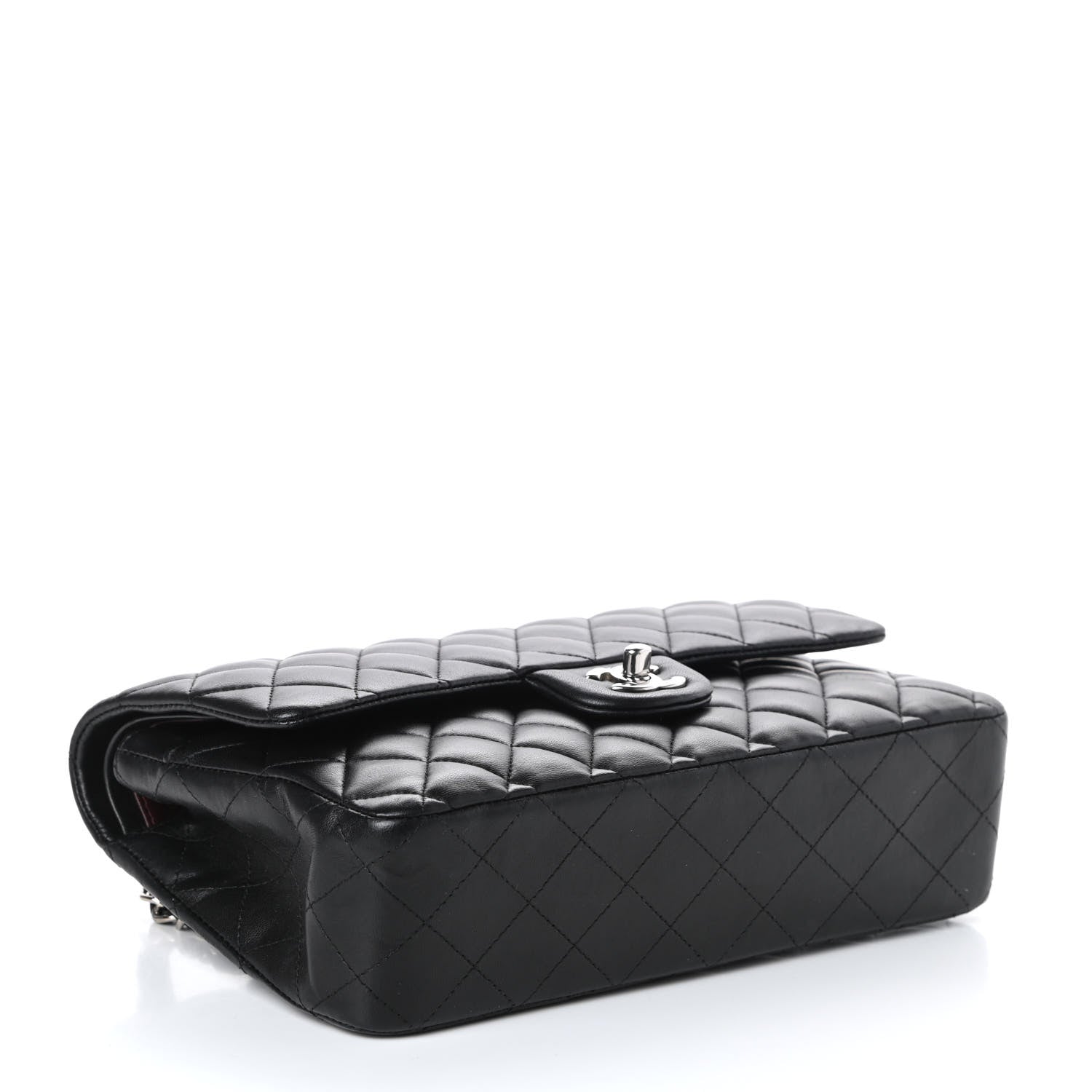 Chanel Lambskin Quilted Medium Double Flap Black 4 of 10