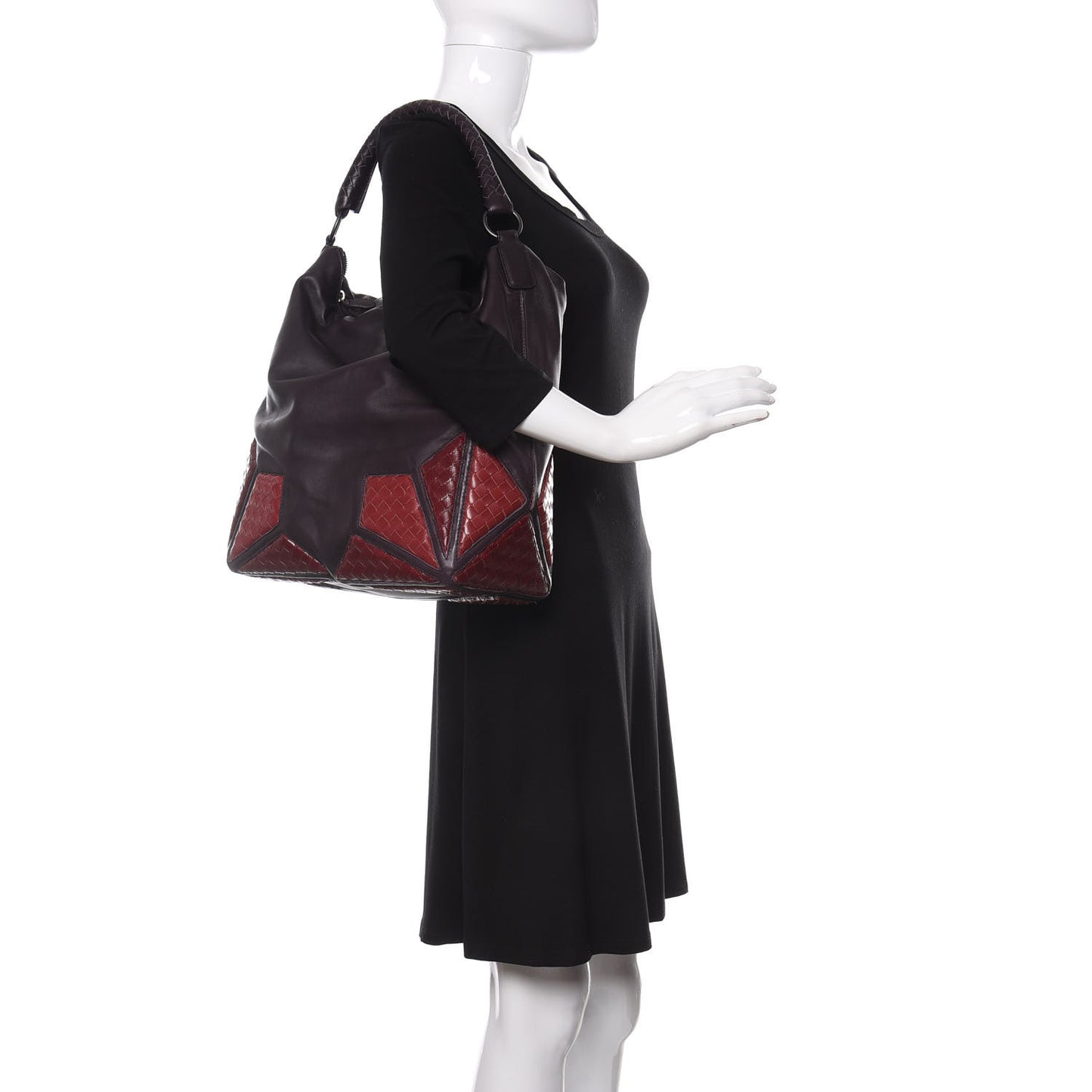 Intrecciato Karung Gladiola Umbria Hobo Pourpre Fever