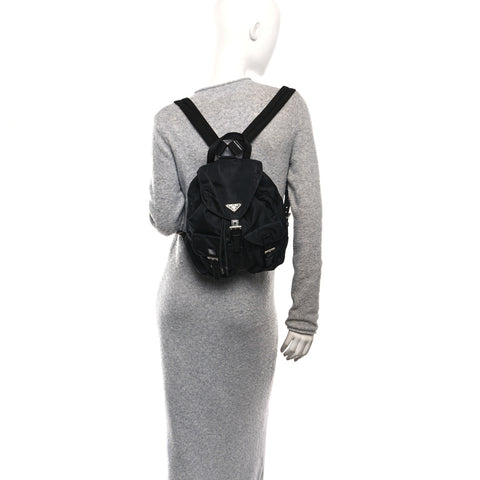 Tessuto Nylon Vela Small Backpack Black