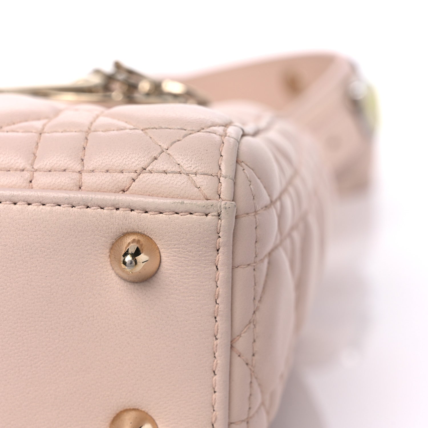 Christian Dior Lambskin Cannage Small Lucky Badges My Lady Dior Pink 8 of 9