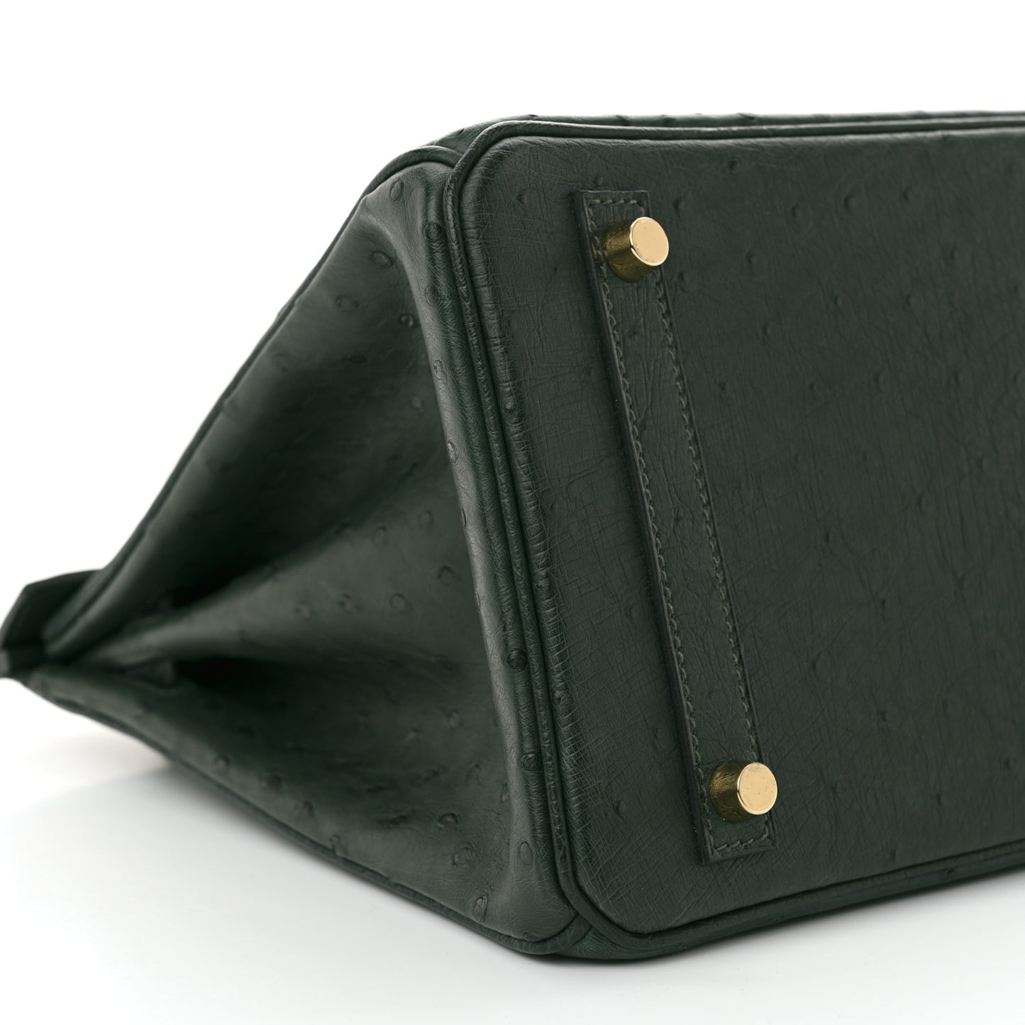 Ostrich Birkin 30 Vert Titien