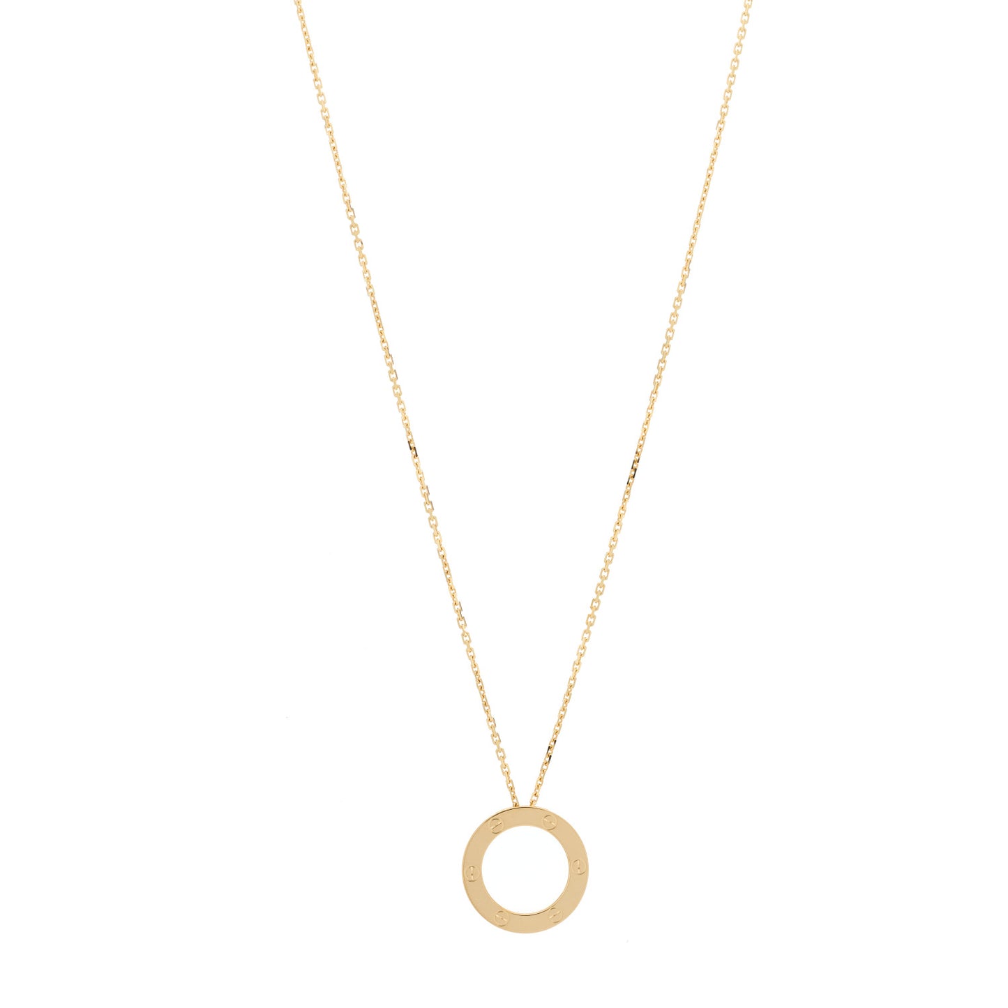 18K Yellow Gold LOVE Pendant Necklace