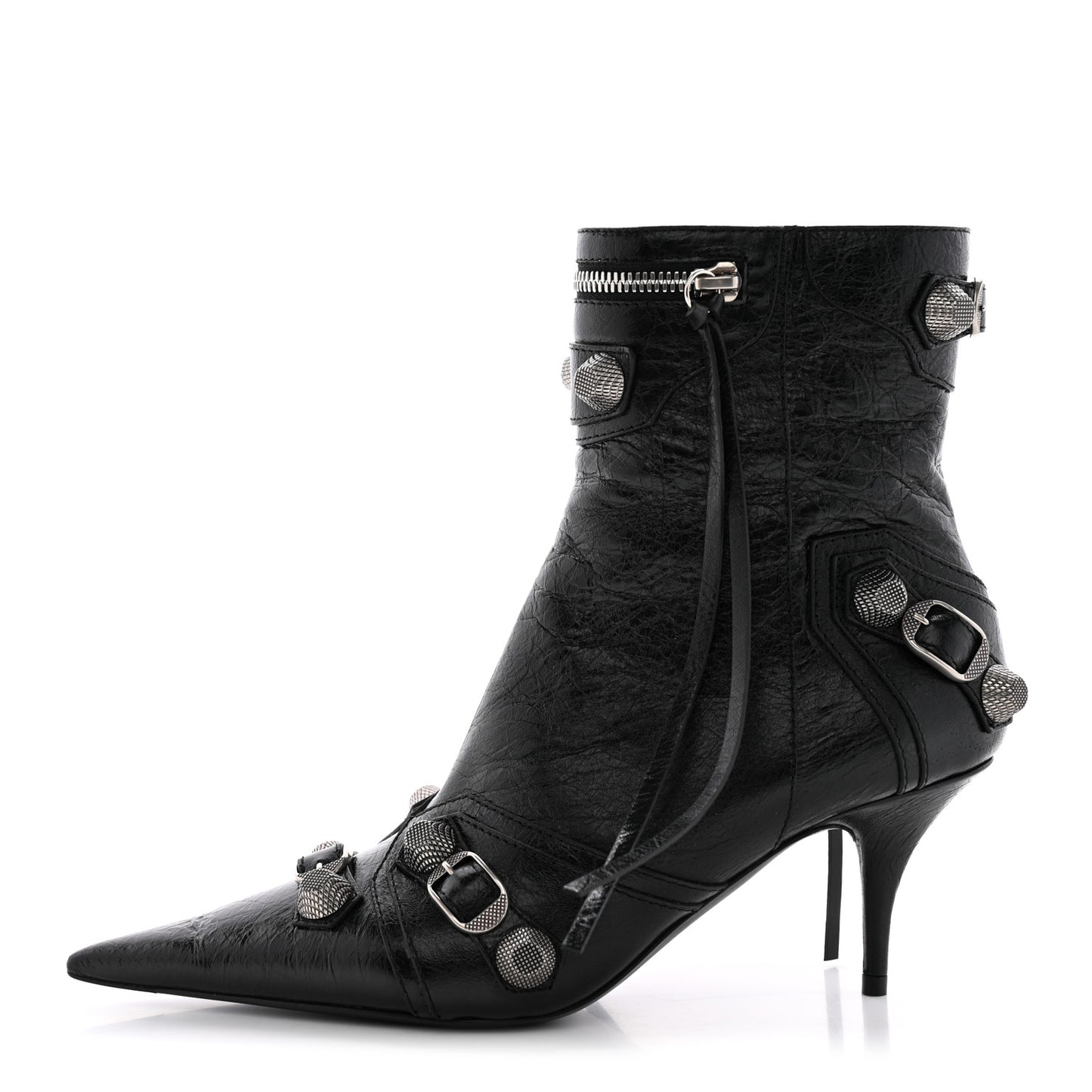 Agneau Arena Cagole 70mm Ankle Boots 38.5 Black