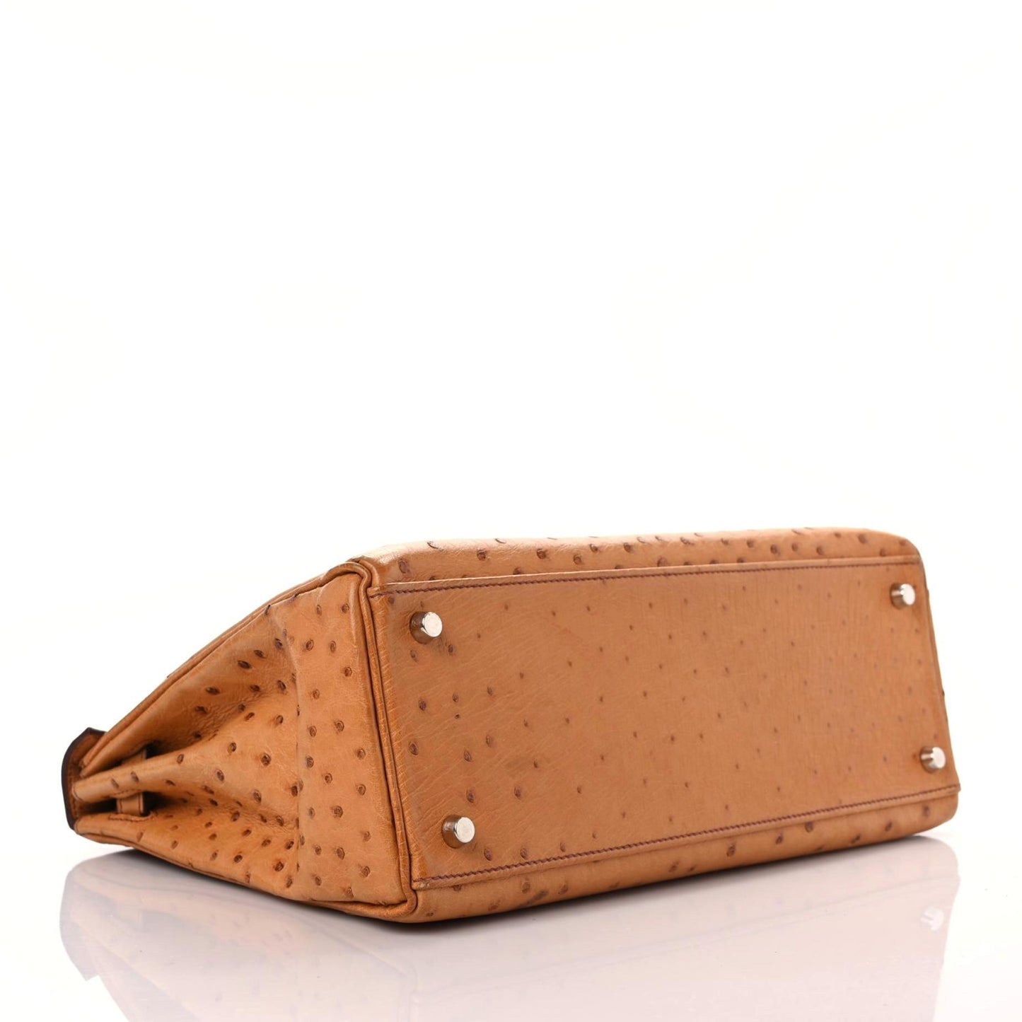 Ostrich Kelly Retourne 32 Gold