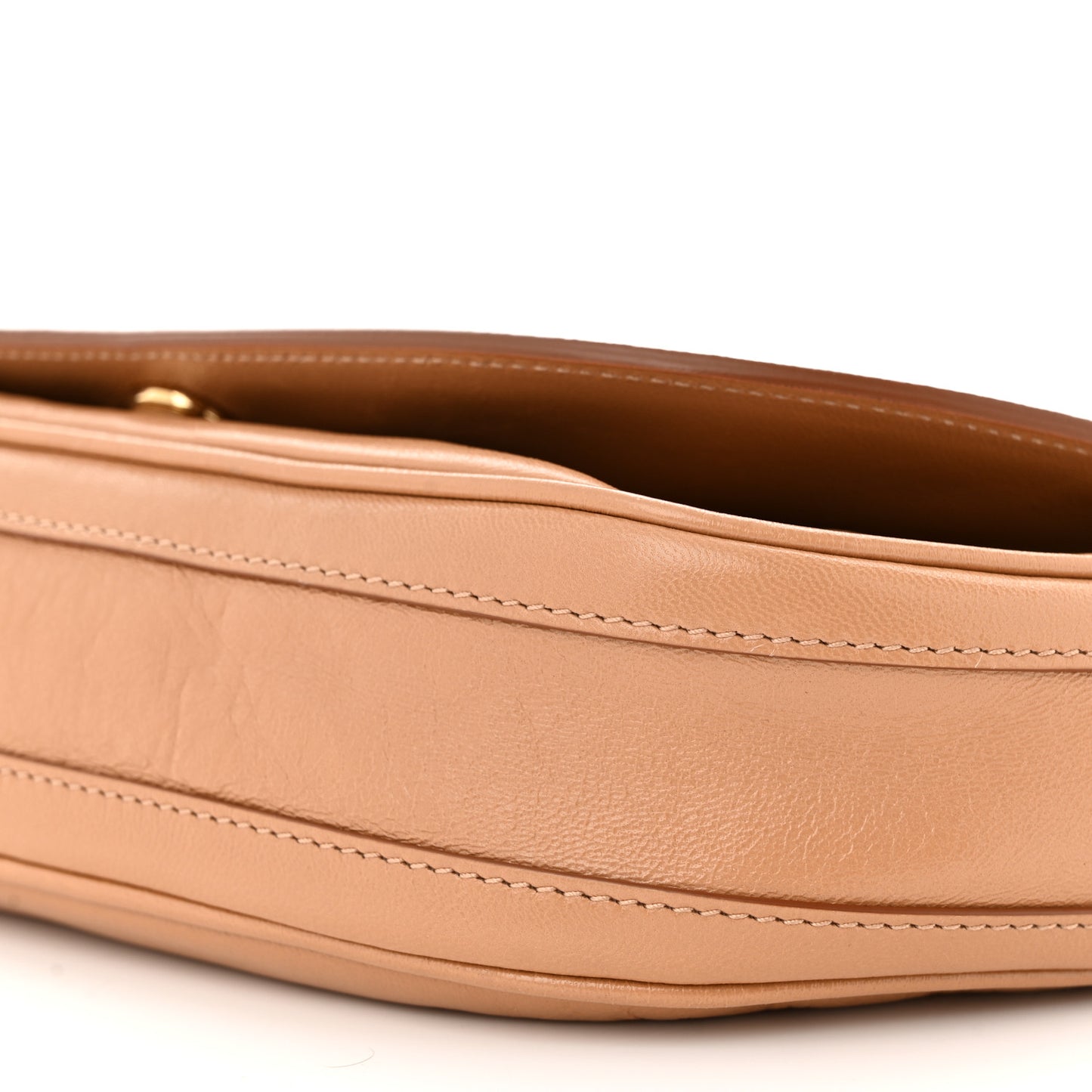 Lambskin Small Olympia Shoulder Bag Tan