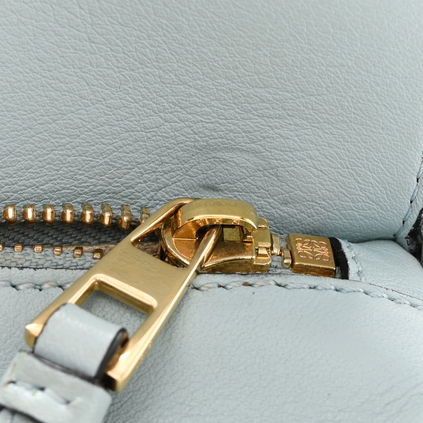 Calfskin Small Puzzle Bag Light Blue