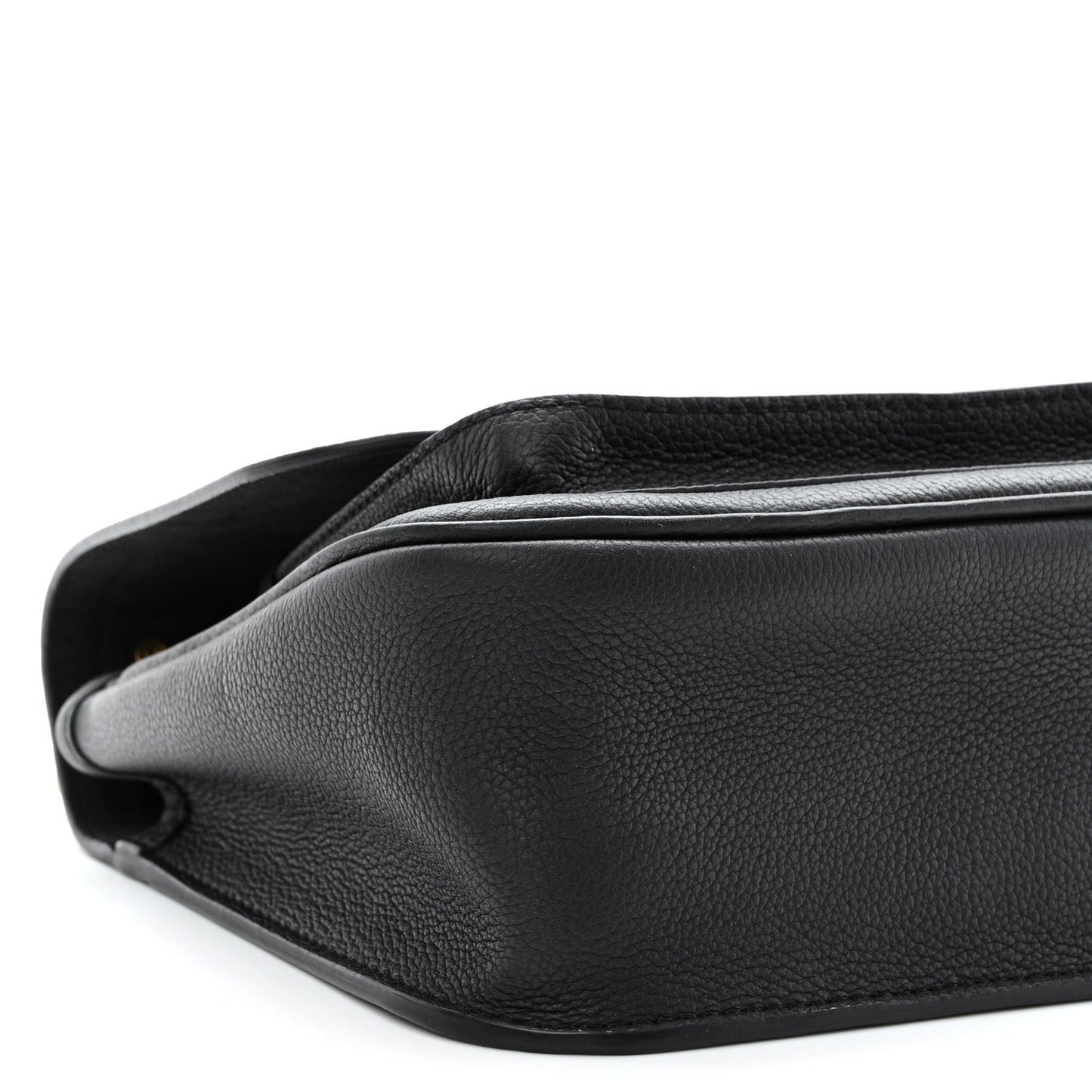 Grained Calfskin Lockme Chain Bag PM Black