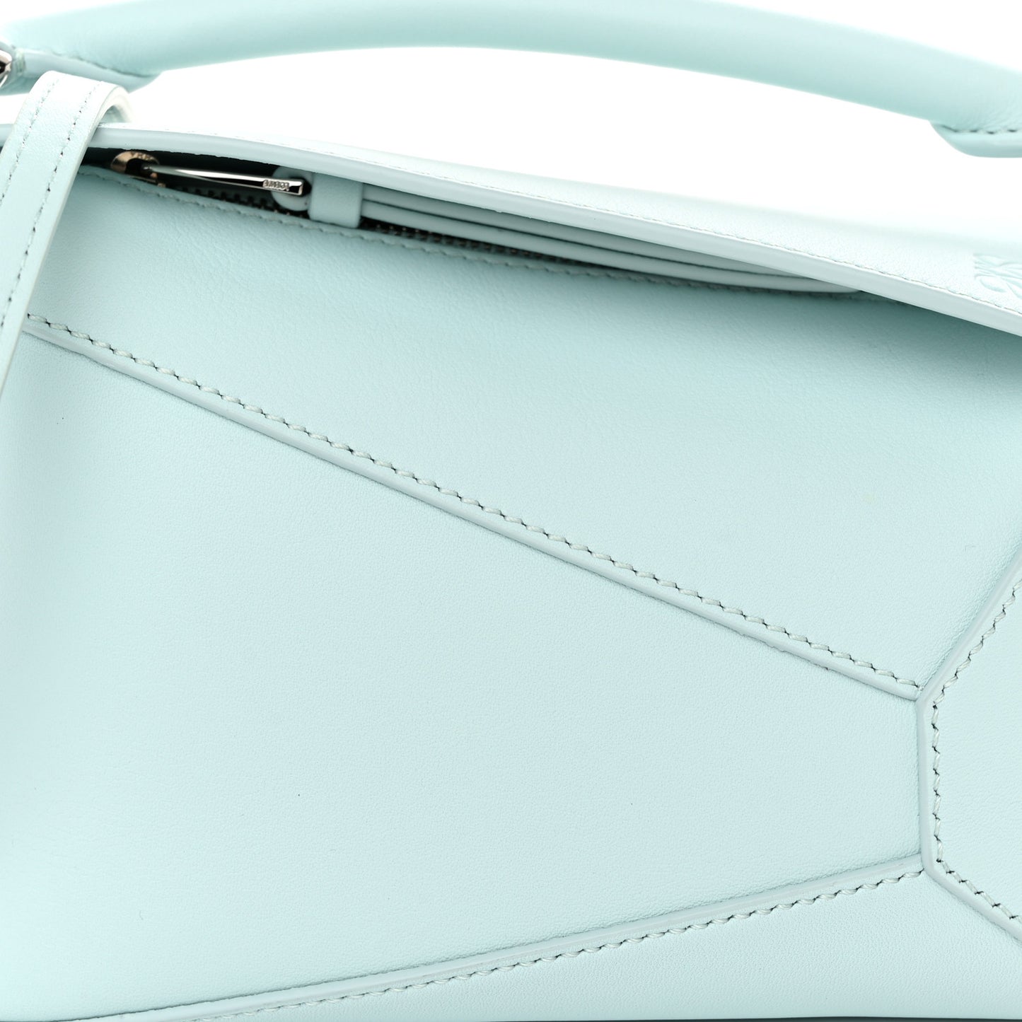 Calfskin Mini Puzzle Edge Bag Iceberg