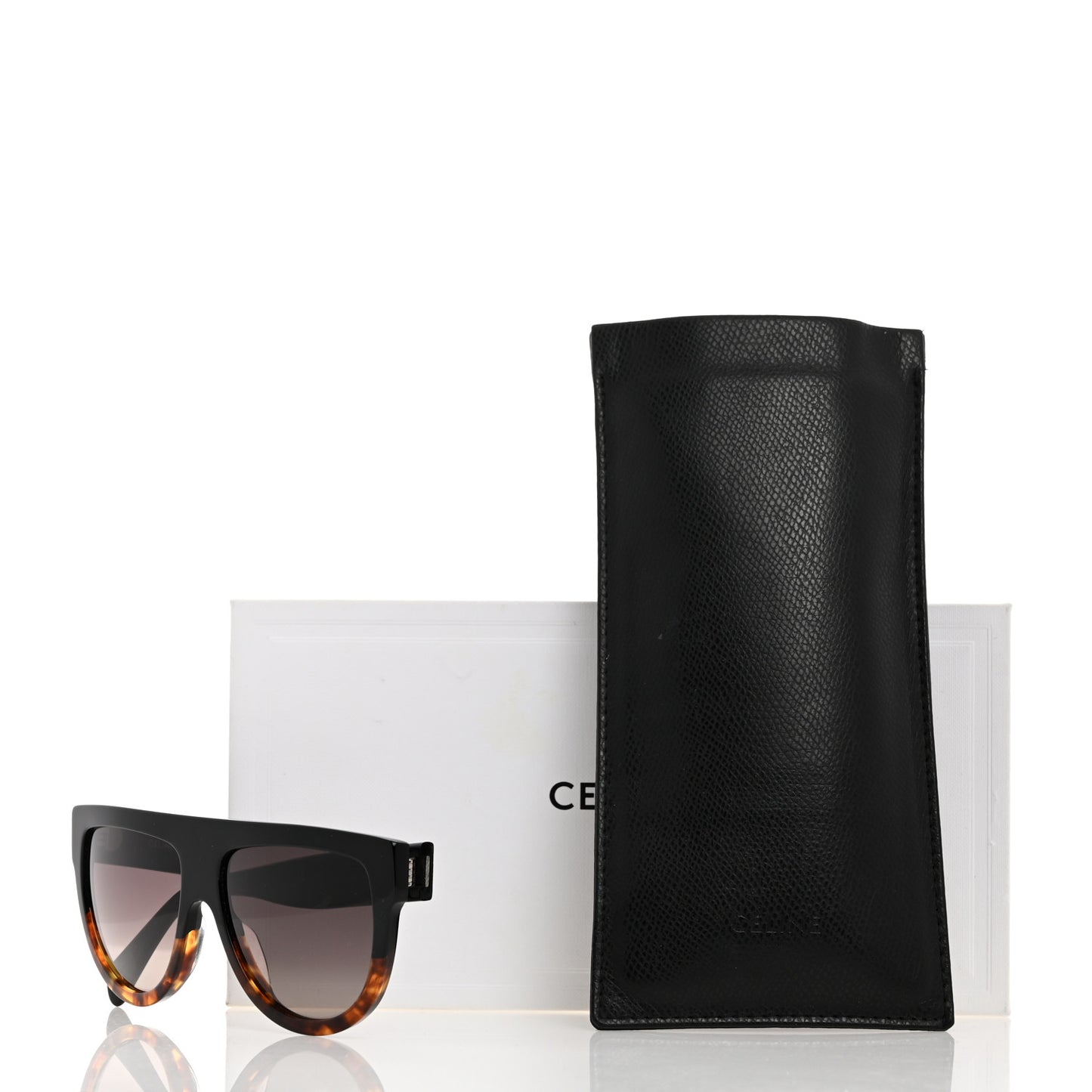 Acetate Aviator Sunglasses CL 40001 Black Havana