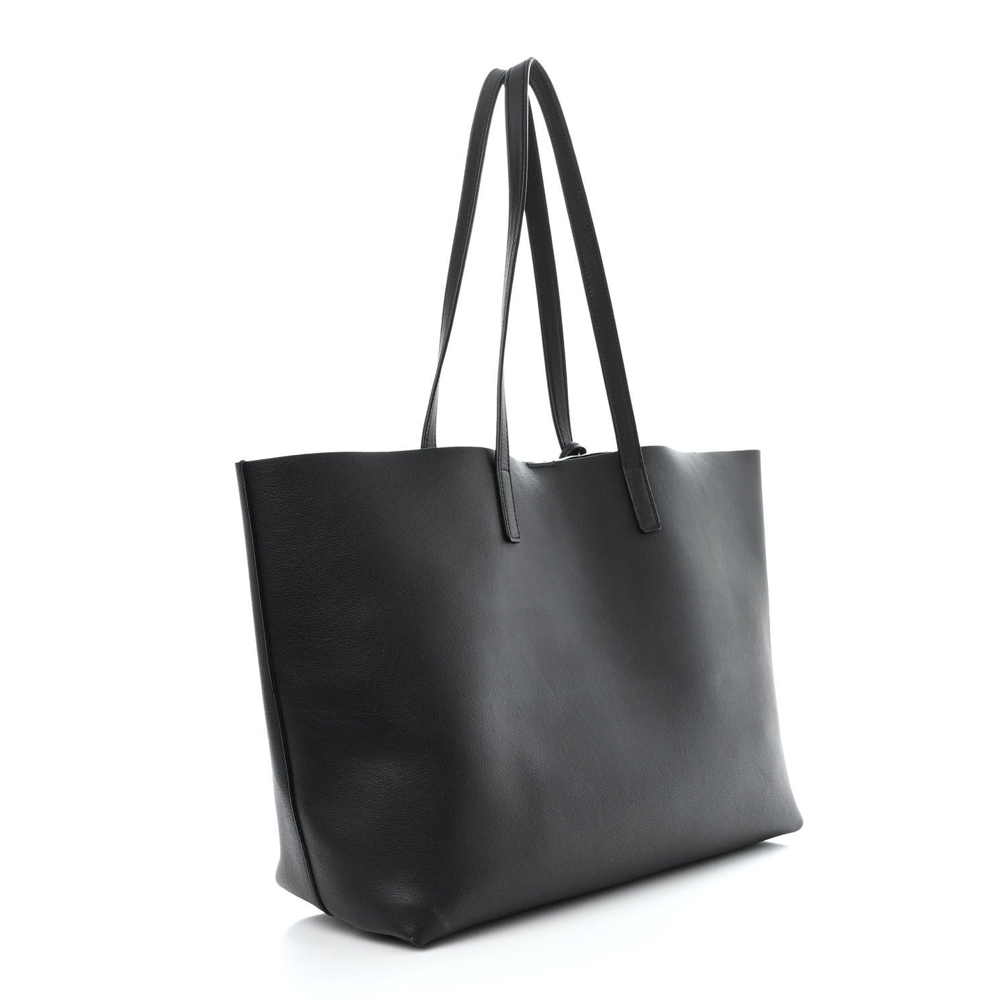 Calfskin Large Shopping Tote Black