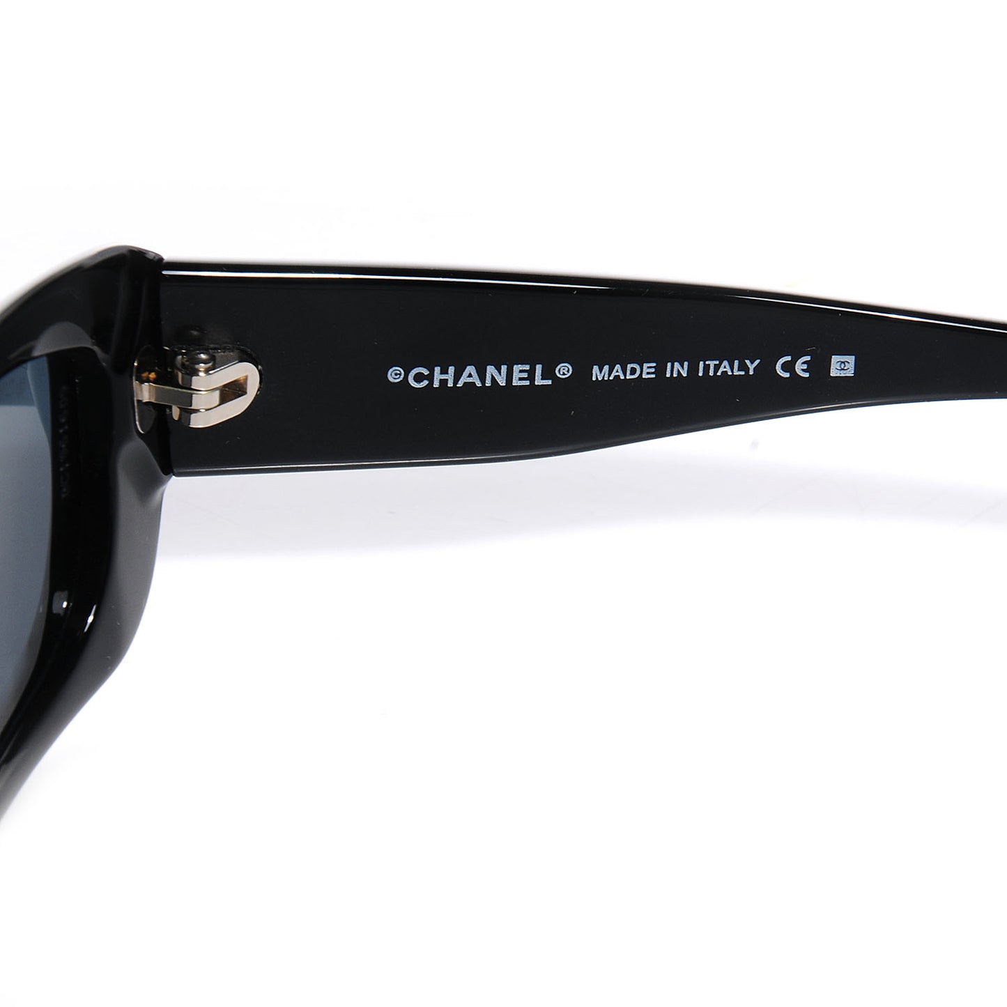 Crystal CC Logo Sunglasses 5095-B Black