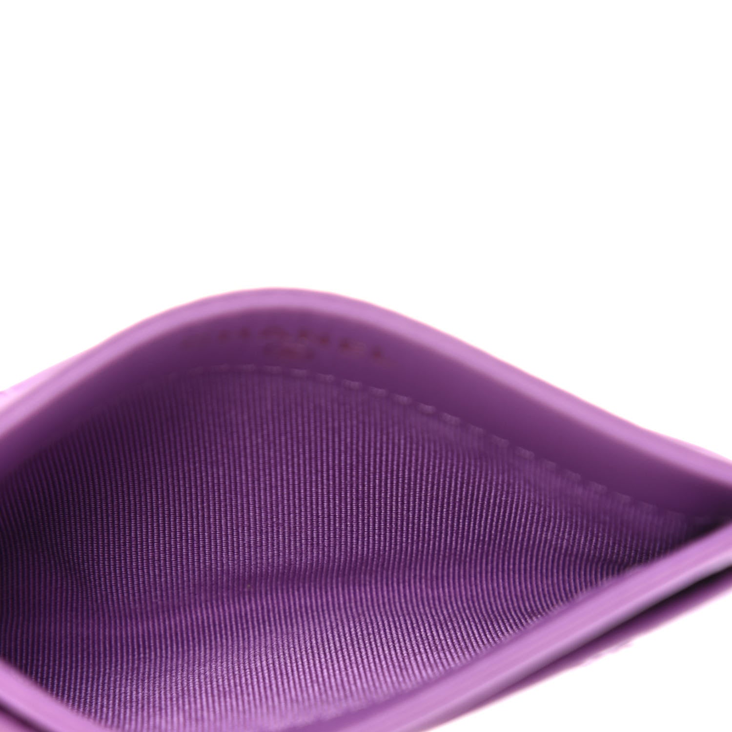 Chanel Patent Quilted Card Holder Purple 5 of 9