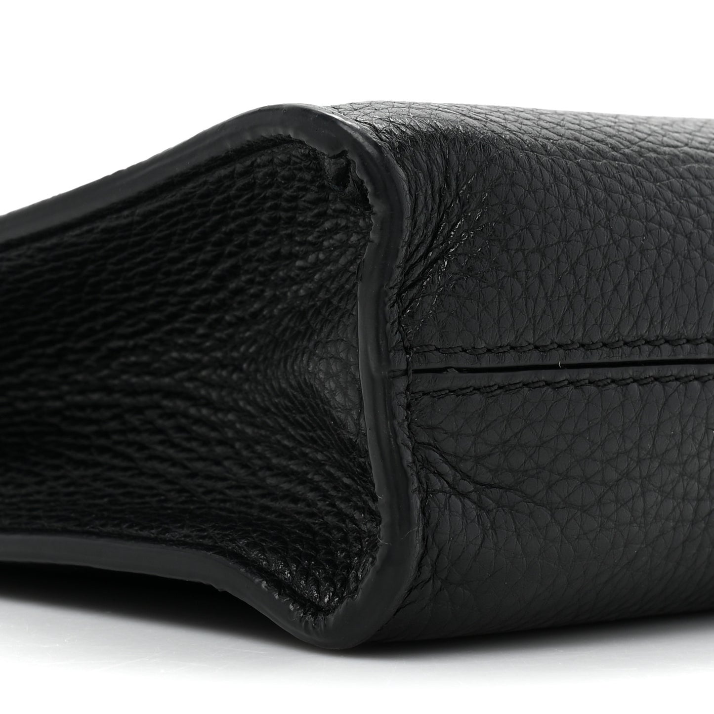 Natural Grain Calfskin Antony Messenger Crossbody Black