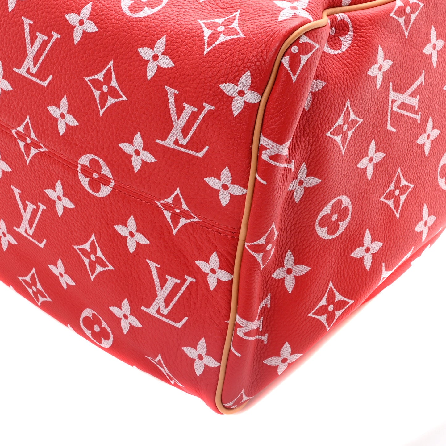 Calfskin Monogram Speedy P9 Bandouliere 40 Red