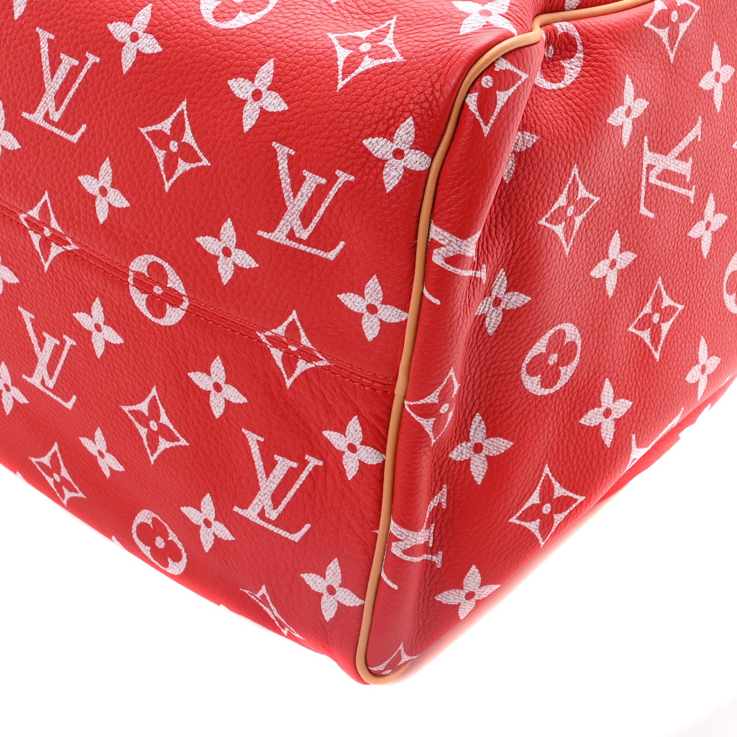 Louis Vuitton Calfskin Monogram Speedy P9 Bandouliere 40 Red 10 of 10
