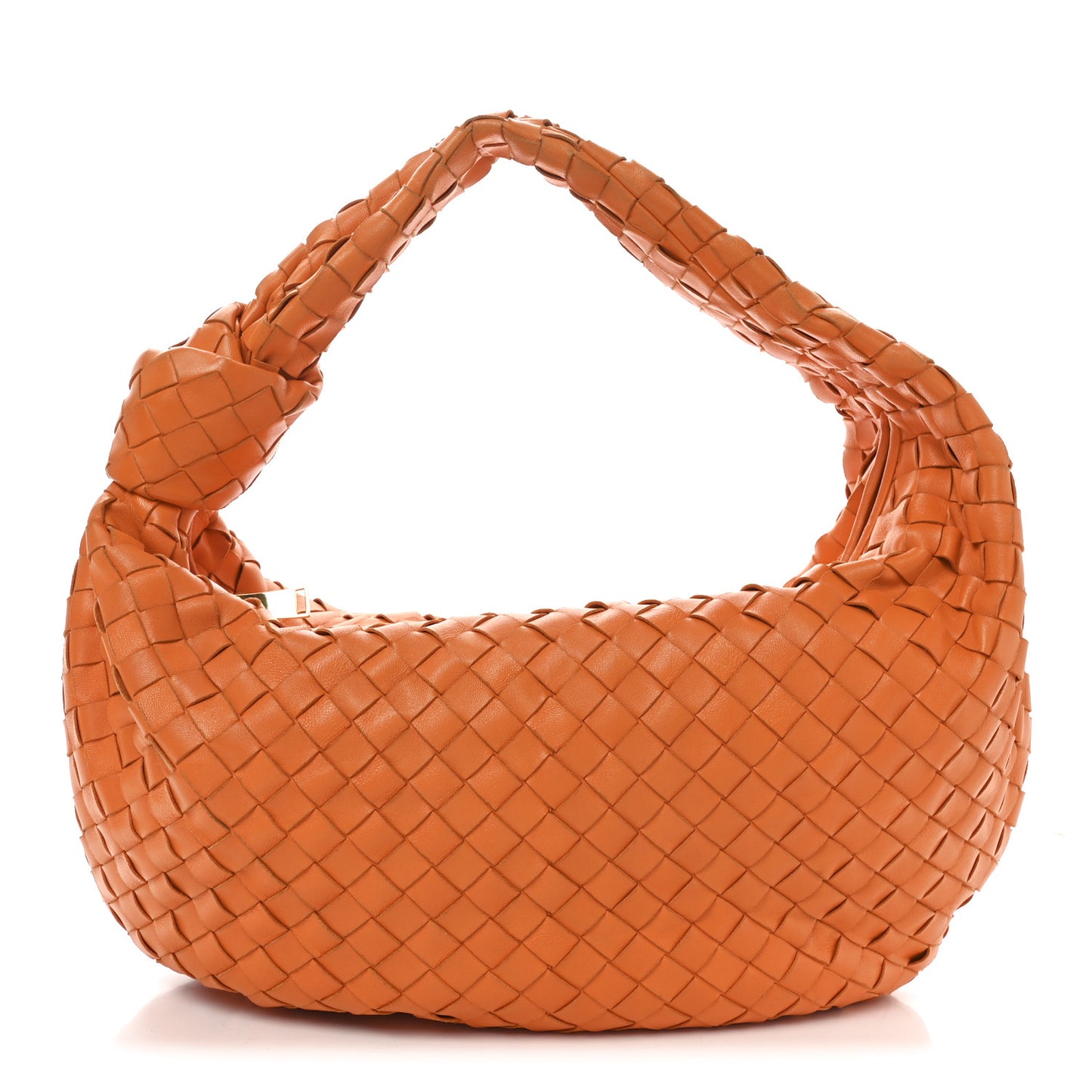 Nappa Intrecciato Small Jodie Twist Orange